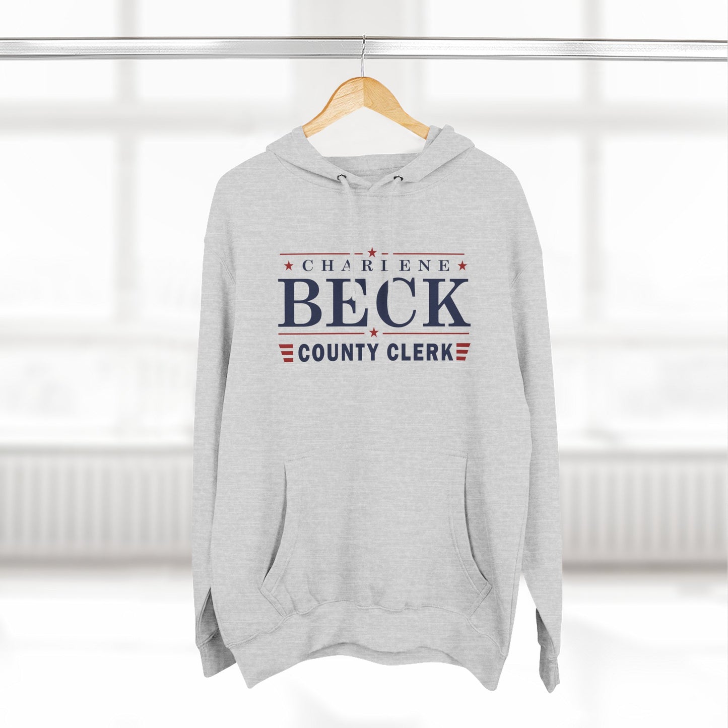 Charlene Beck Three-Panel Fleece Hoodie