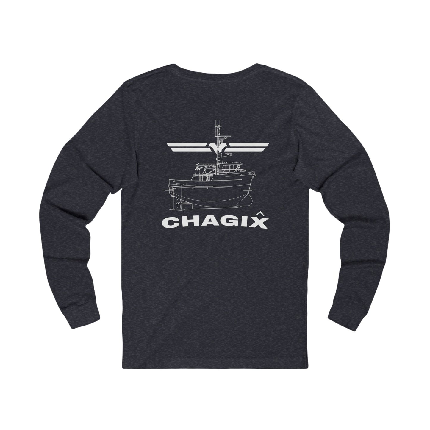 Chagix with wings front Unisex Jersey Long Sleeve Tee CBFSA