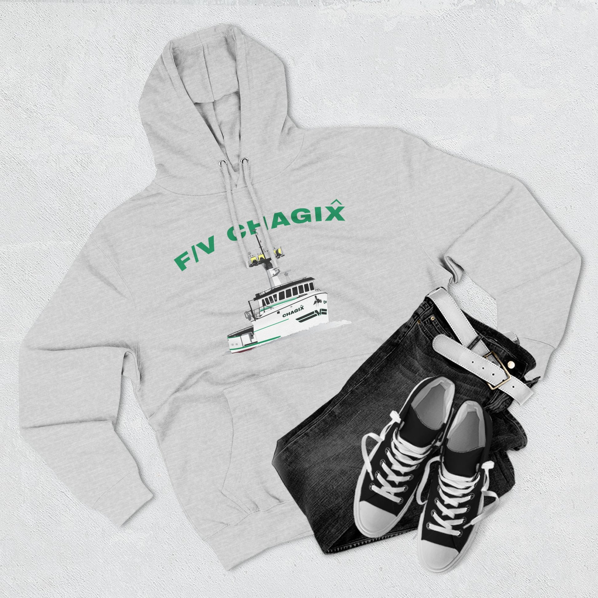 Chagix Boat Three-Panel Fleece Hoodie CBFSA