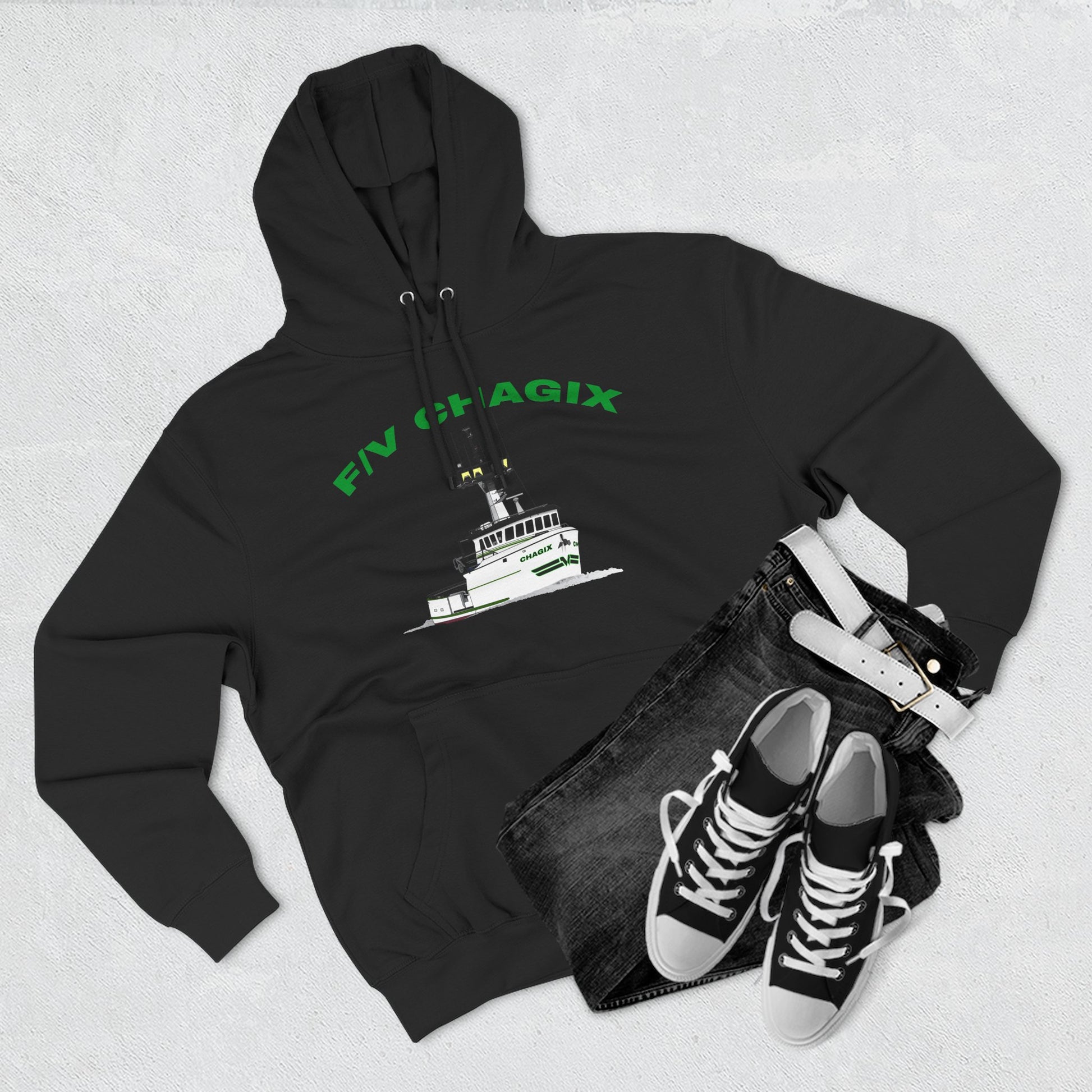 Chagix Boat Three-Panel Fleece Hoodie CBFSA