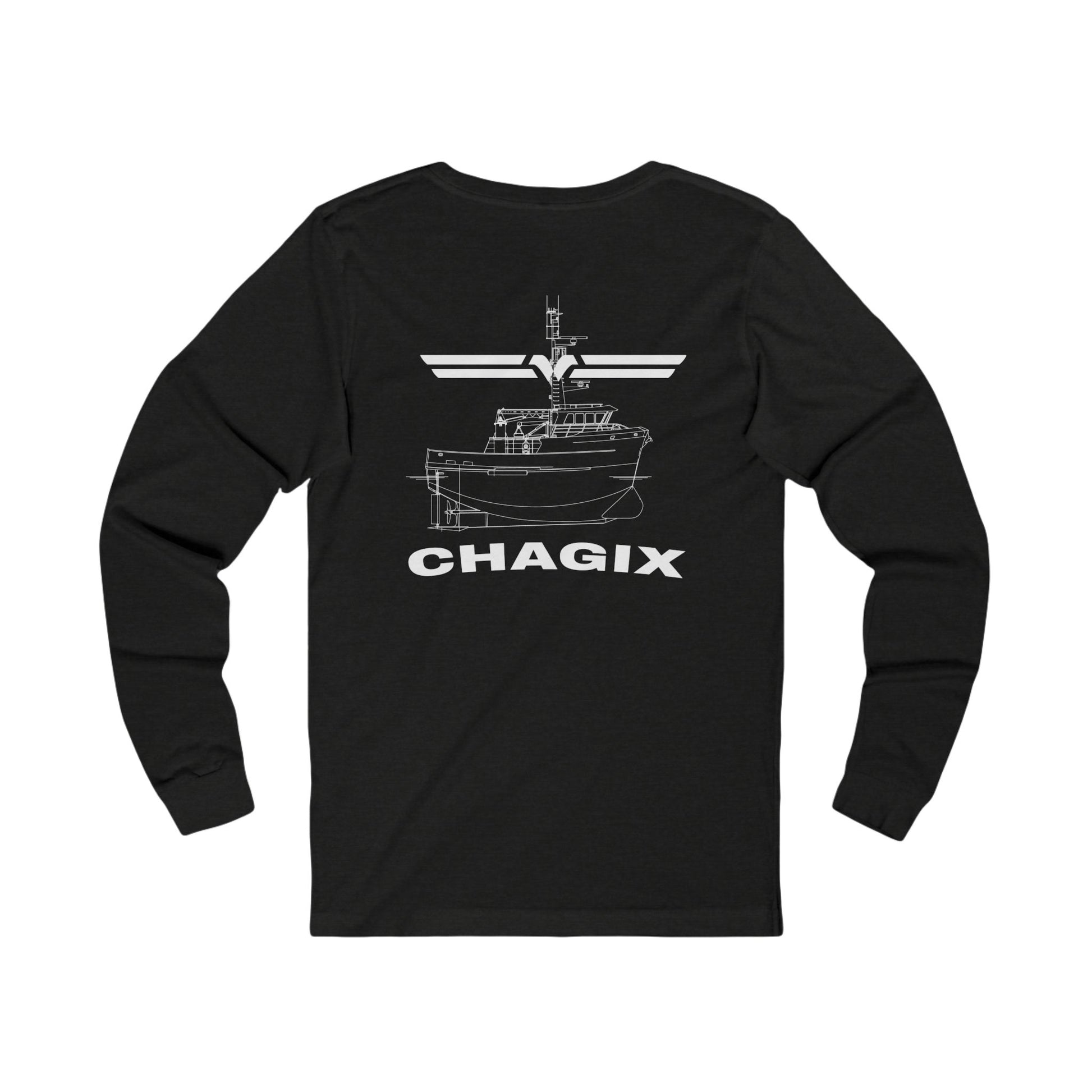 Chagix with wings front Unisex Jersey Long Sleeve Tee CBFSA