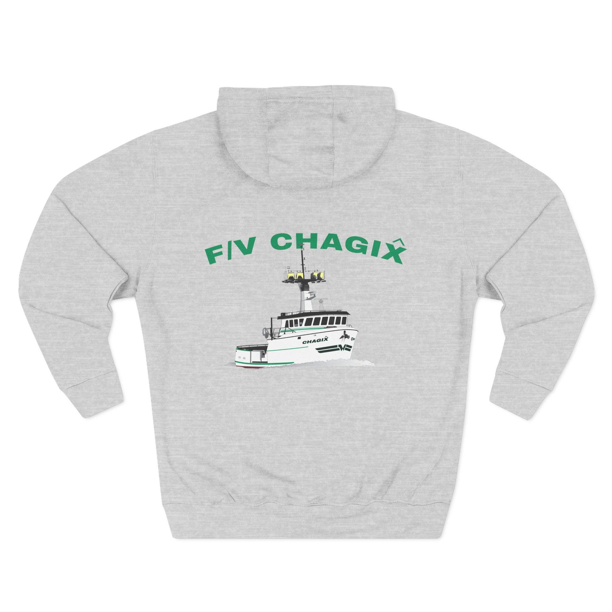 Chagix with CBSFA logo front Three-Panel Fleece Hoodie