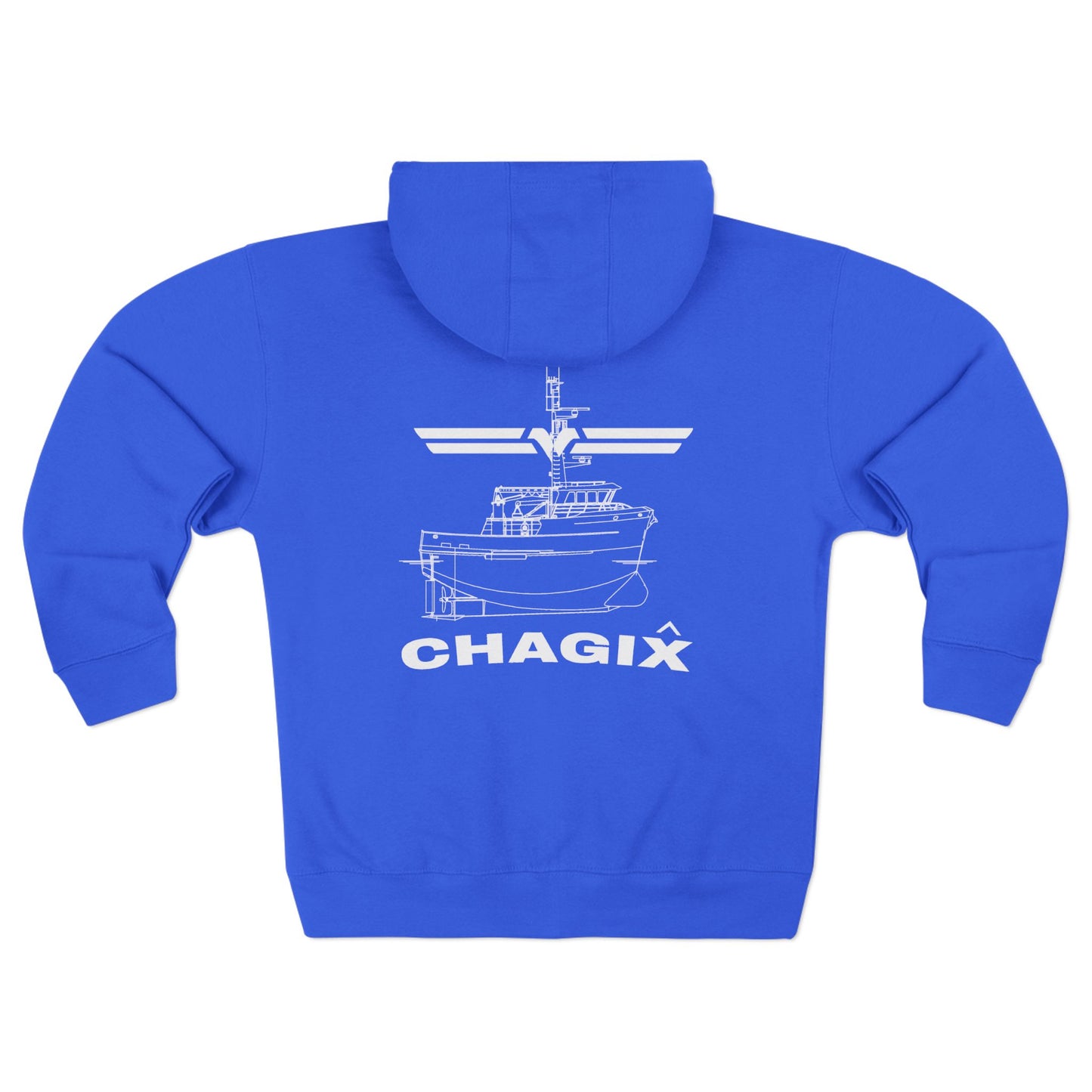 Unisex Zip Hoodie CBFSA front blueprint back