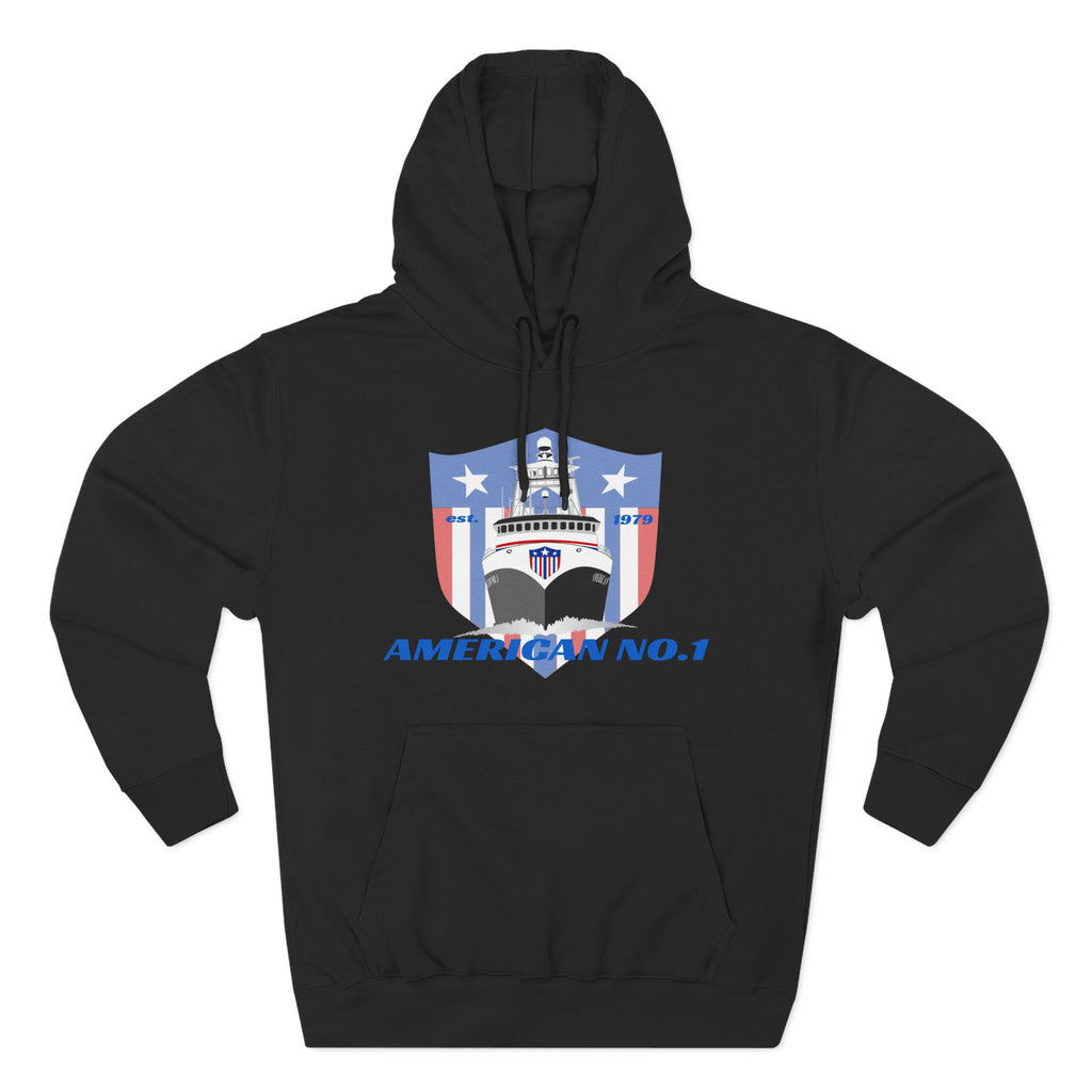 American No1 Three-Panel Fleece Hoodie