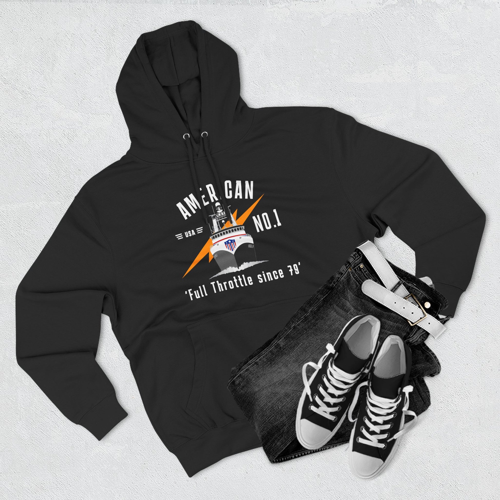 A1 Full Throttle Three-Panel Fleece Hoodie