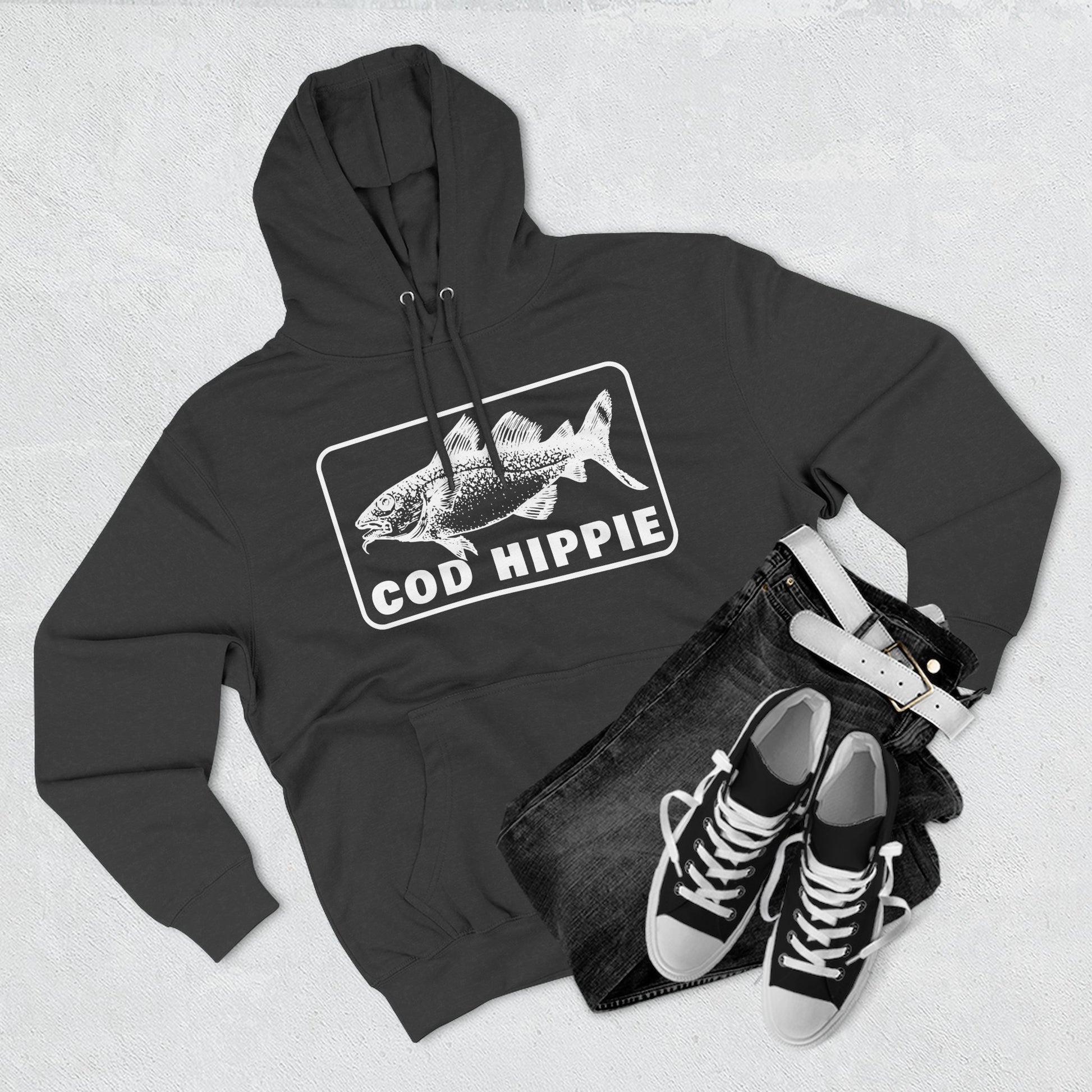 Cod Hippie Three-Panel Fleece Hoodie CBSFA