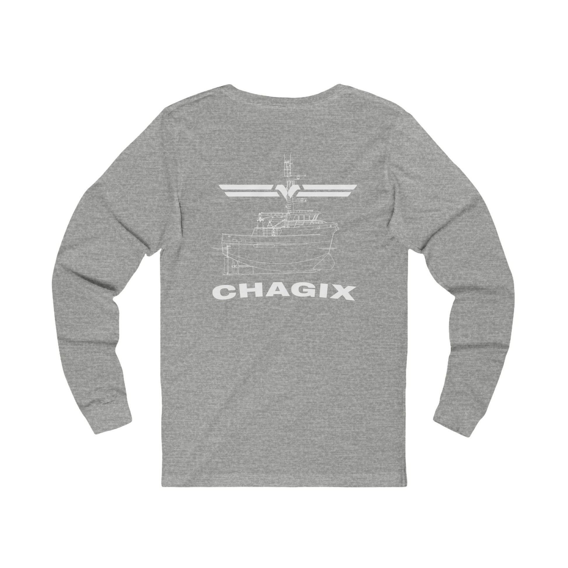Chagix with wings front Unisex Jersey Long Sleeve Tee CBFSA