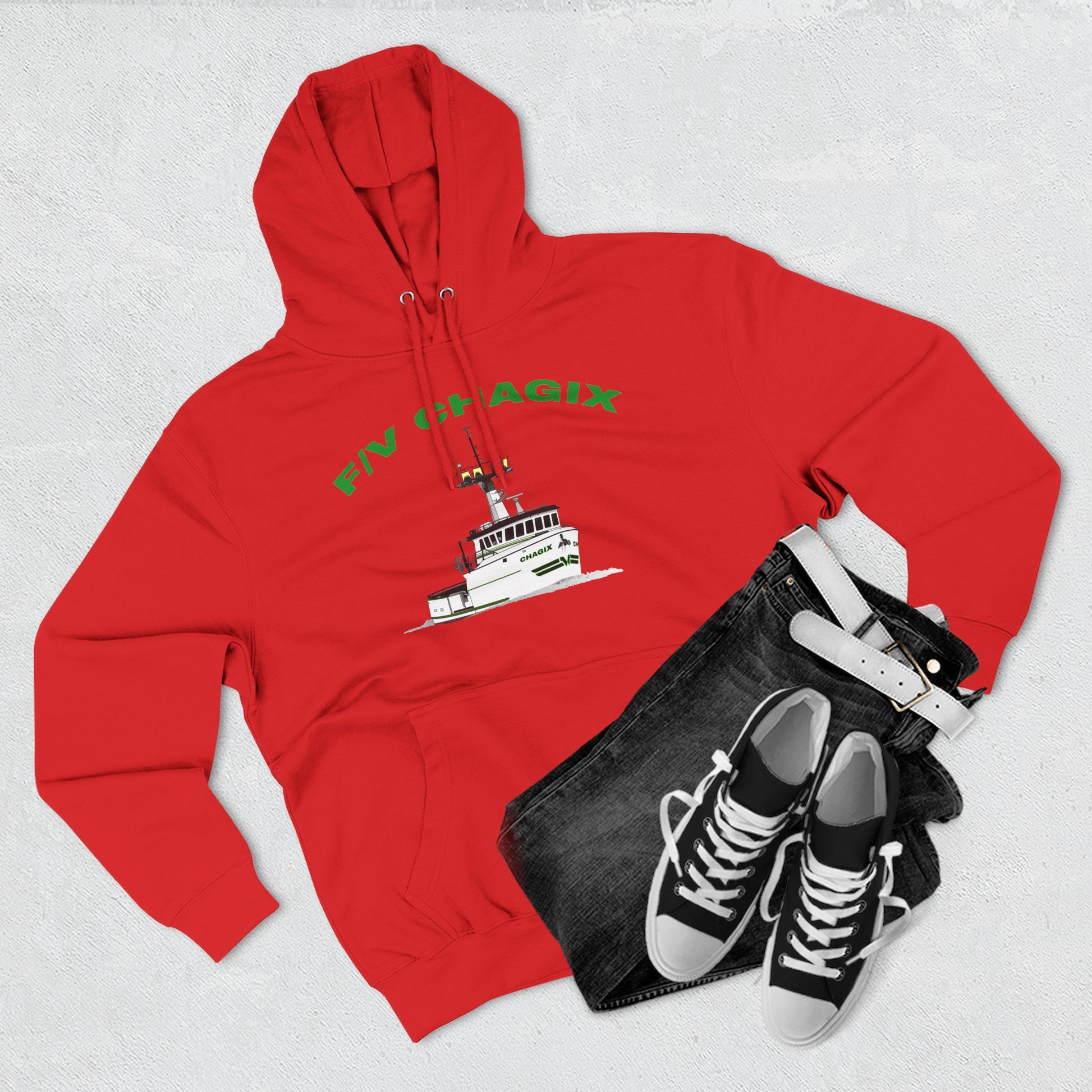Chagix Boat Three-Panel Fleece Hoodie CBFSA