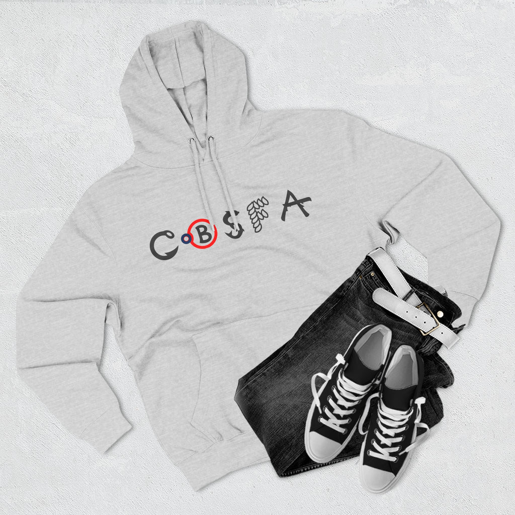 Chagix with CBSFA logo front Three-Panel Fleece Hoodie
