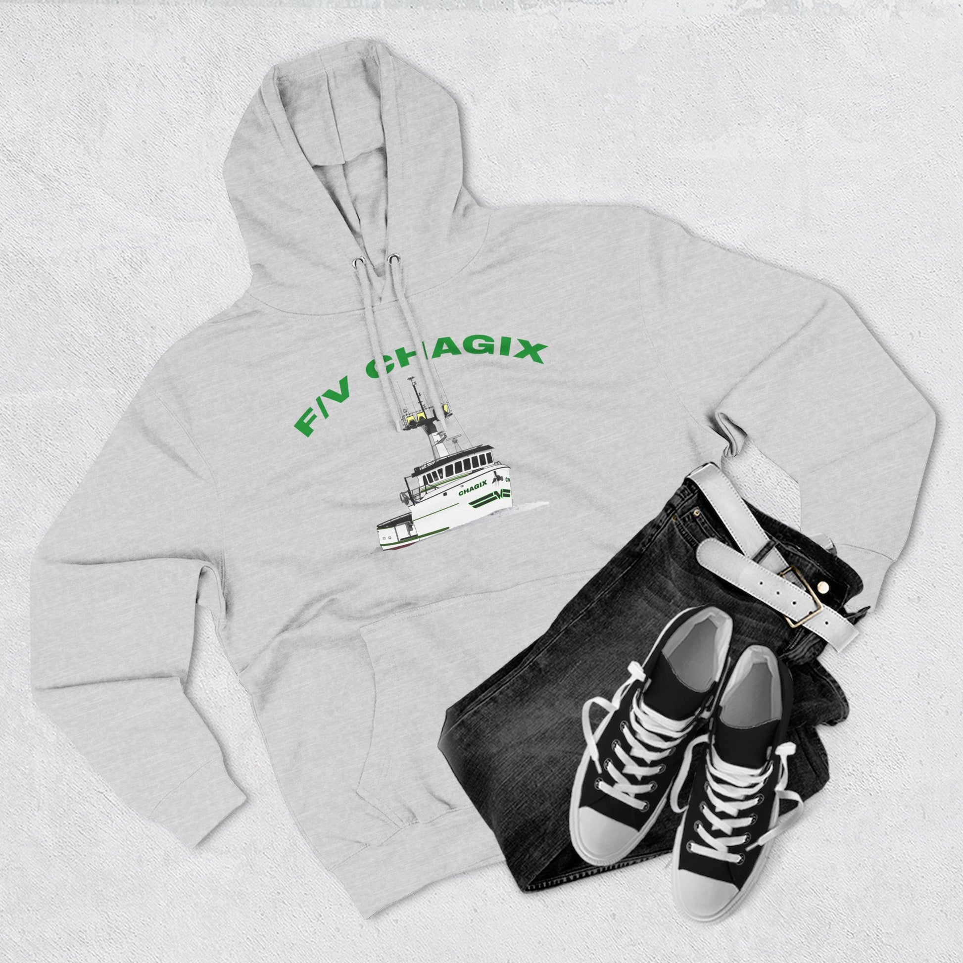 Chagix Boat Three-Panel Fleece Hoodie CBFSA
