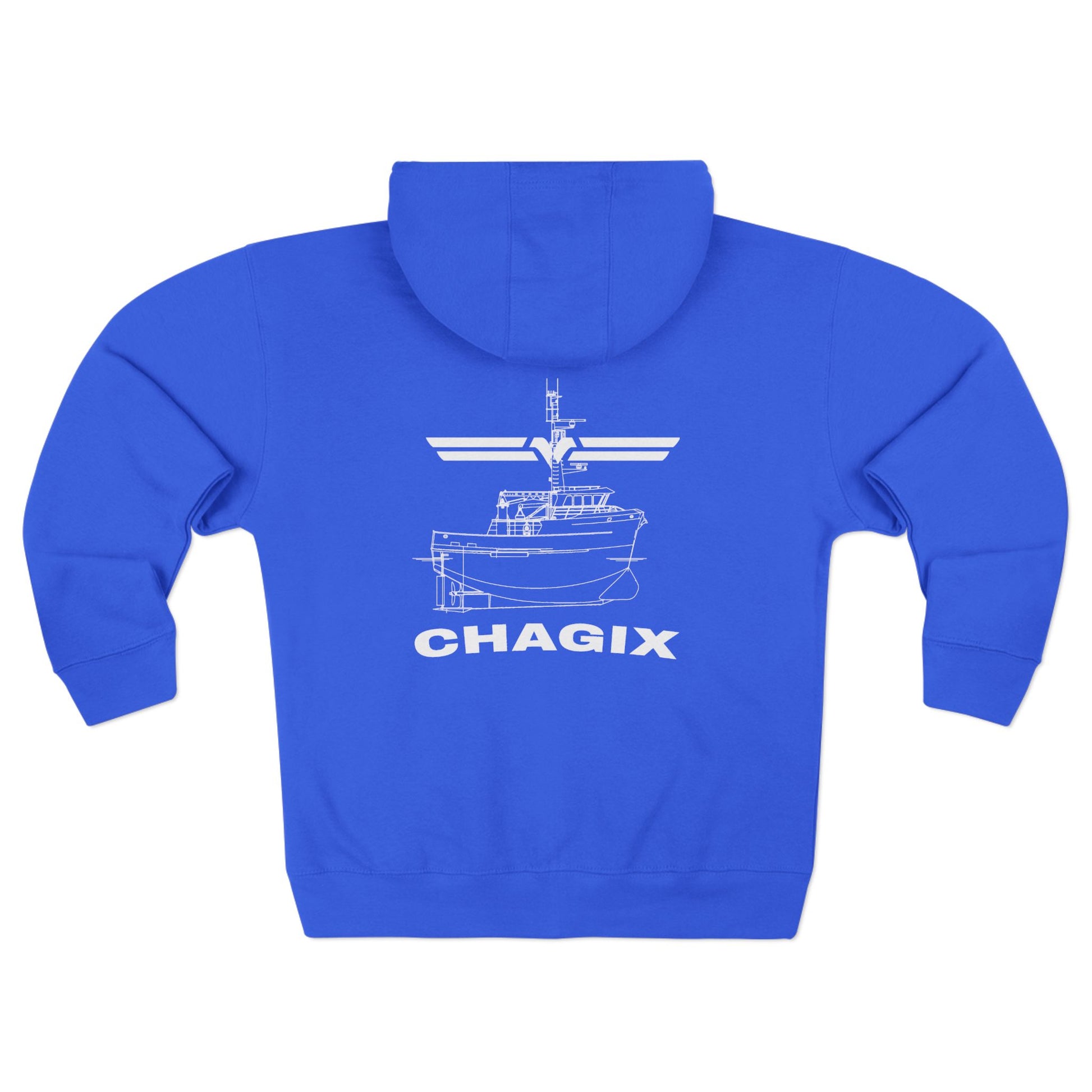 Unisex Zip Hoodie CBFSA front blueprint back