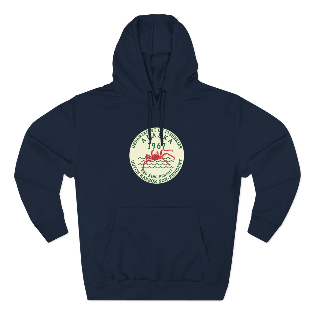 67 Red King Permit Three-Panel Fleece Hoodie
