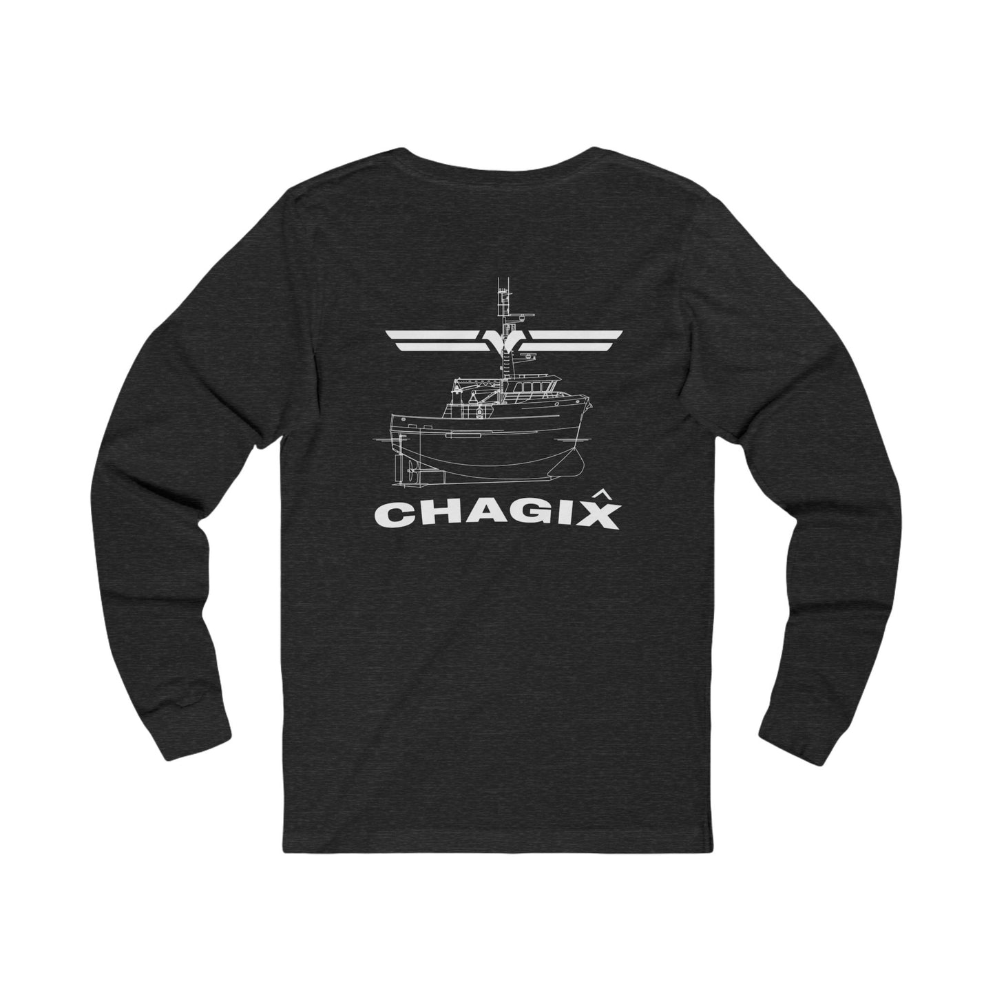 Chagix with wings front Unisex Jersey Long Sleeve Tee CBFSA