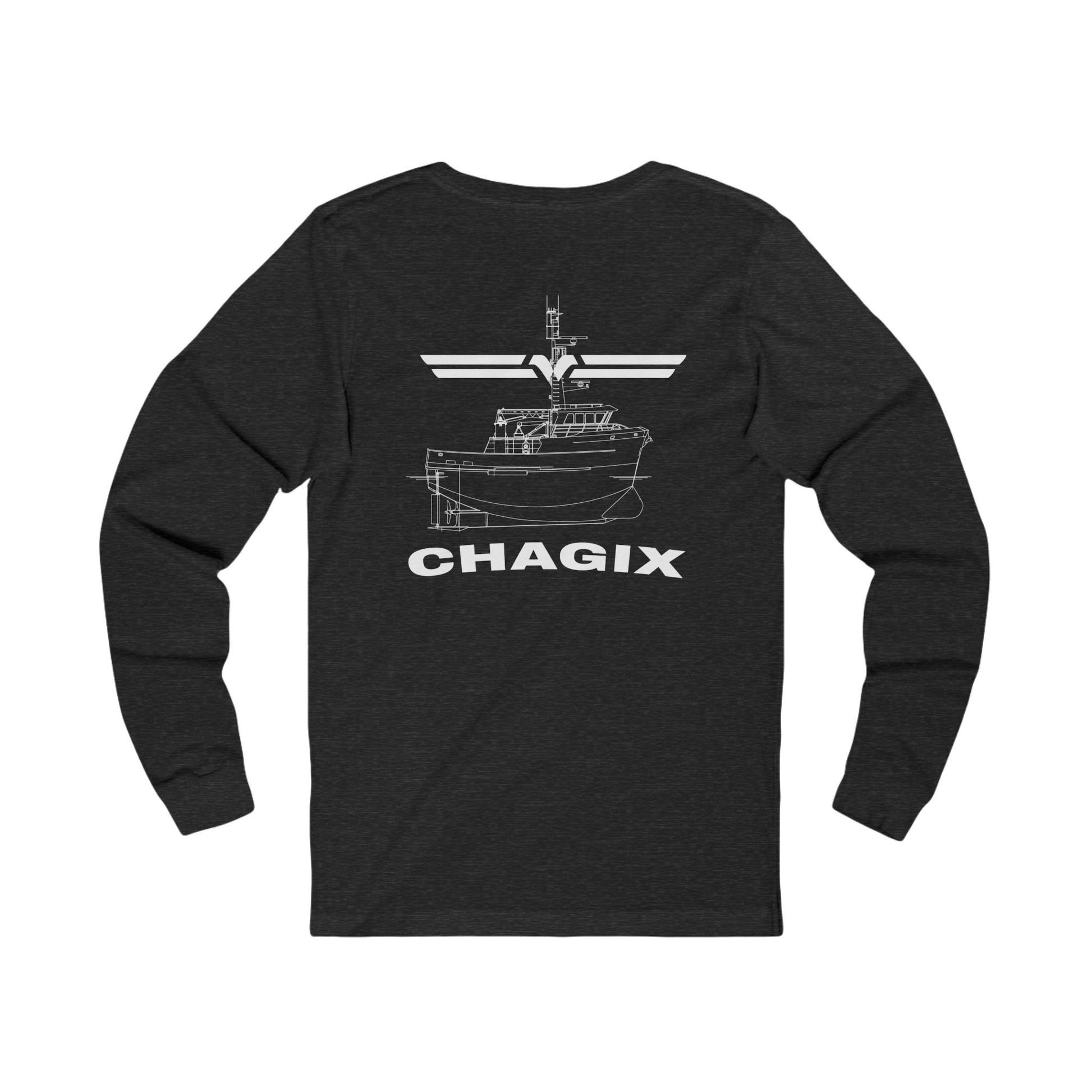 Chagix with wings front Unisex Jersey Long Sleeve Tee CBFSA