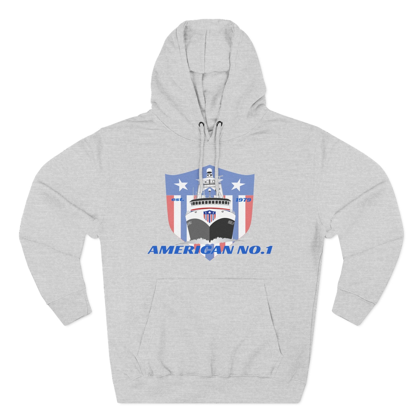 American No1 Three-Panel Fleece Hoodie
