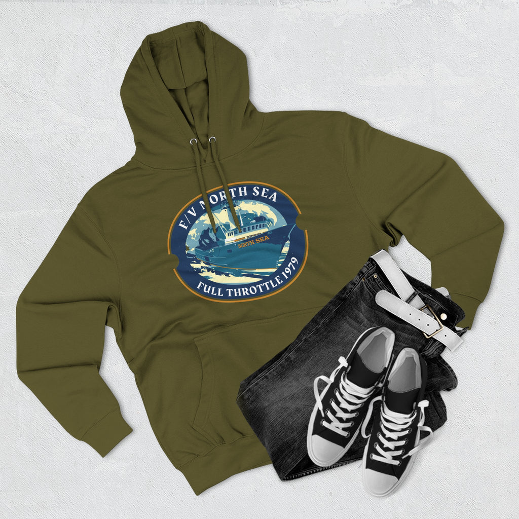 North Sea full throttle Three-Panel Fleece Hoodie