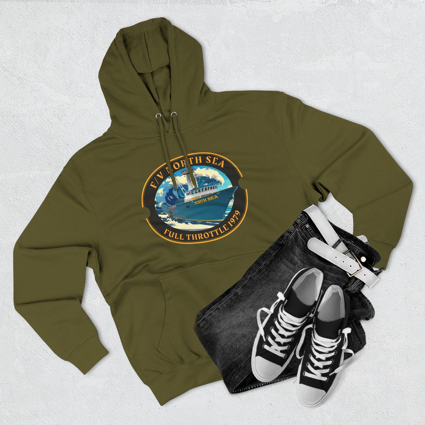 NS Full Throttle Three-Panel Fleece Hoodie