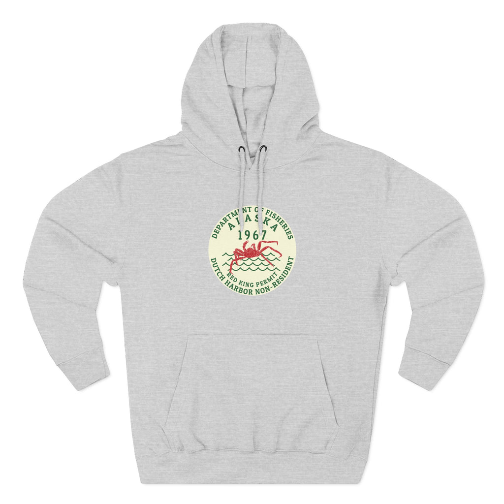 67 Red King Permit Three-Panel Fleece Hoodie