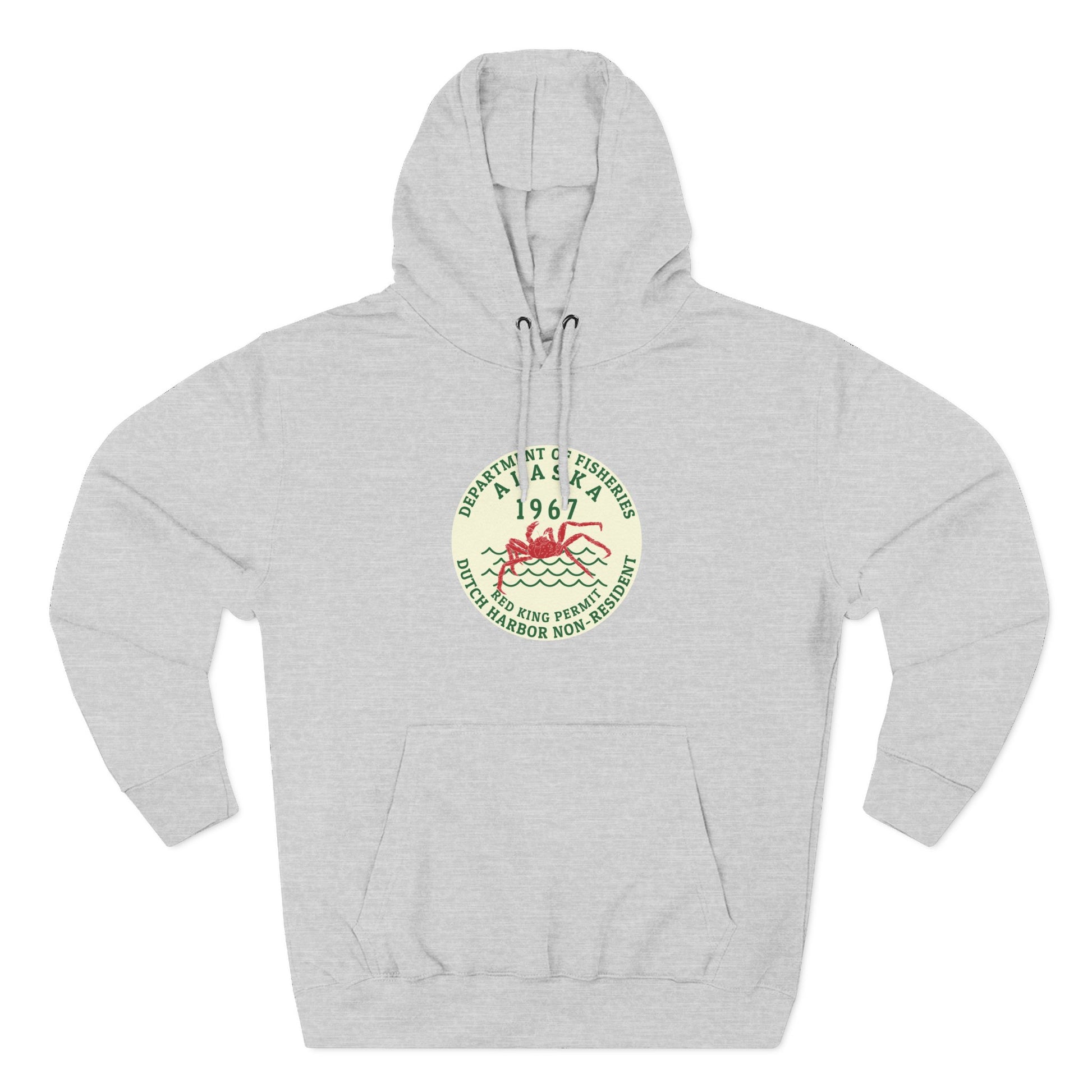 67 Red King Permit Three-Panel Fleece Hoodie