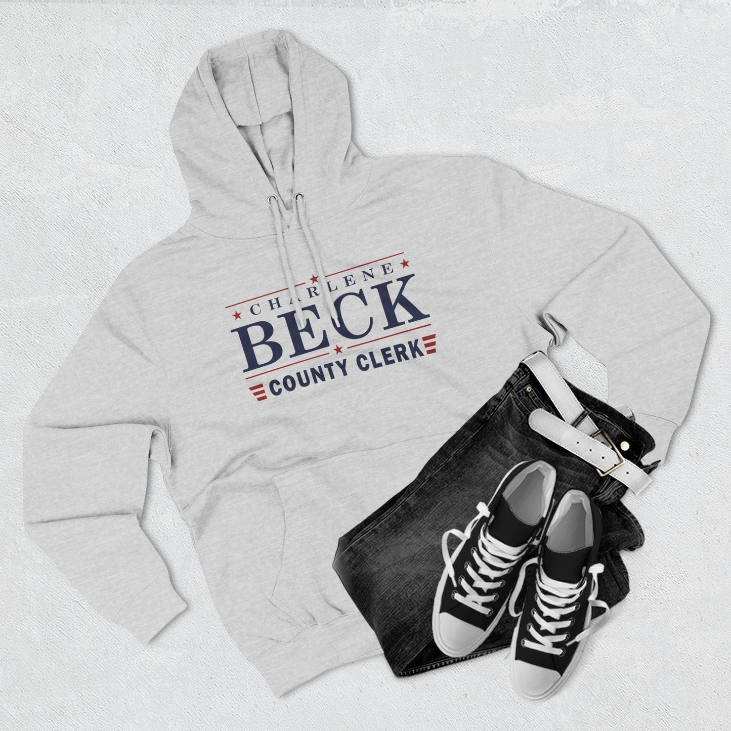 Charlene Beck Three-Panel Fleece Hoodie