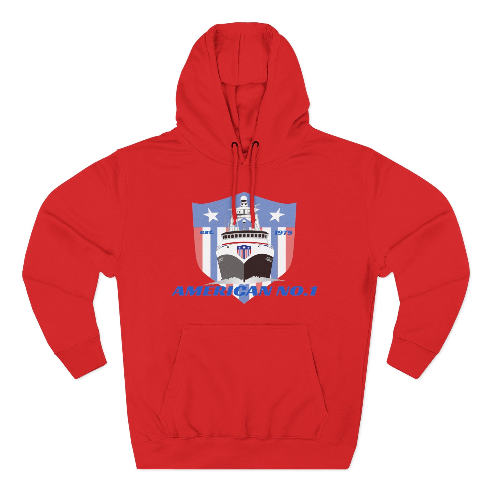 American No1 Three-Panel Fleece Hoodie