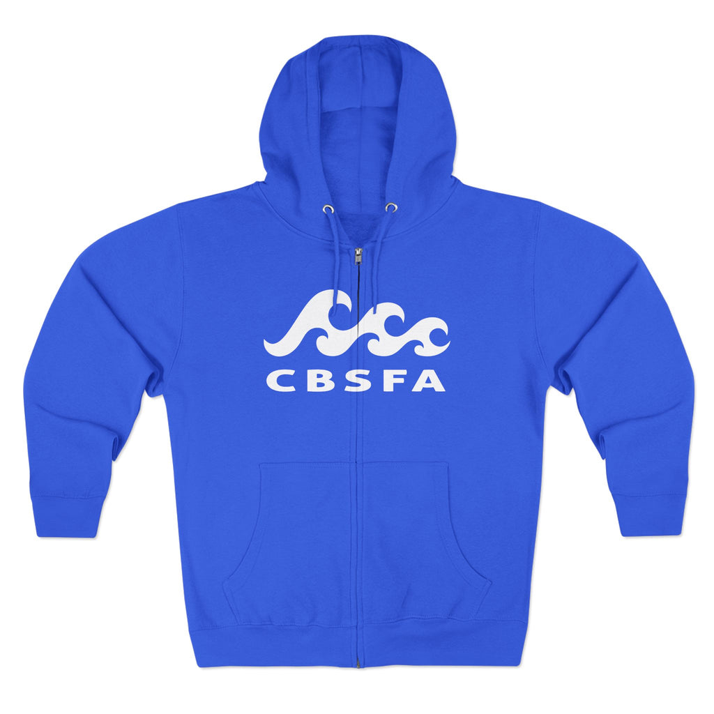 Unisex Zip Hoodie CBFSA front blueprint back