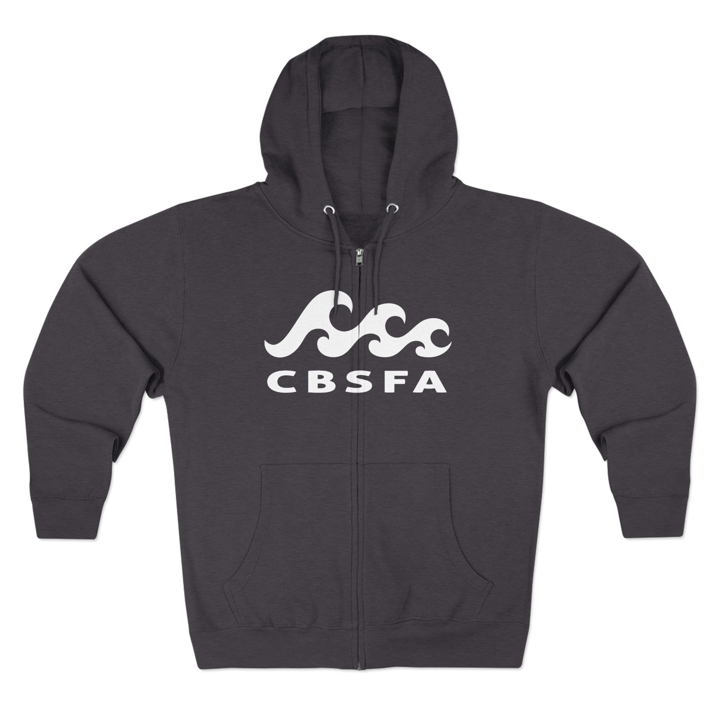 Unisex Zip Hoodie CBFSA front blueprint back