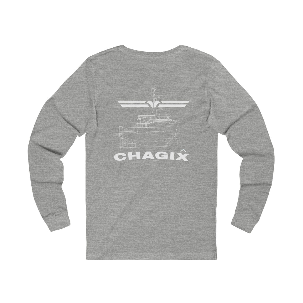 Chagix with wings front Unisex Jersey Long Sleeve Tee CBFSA