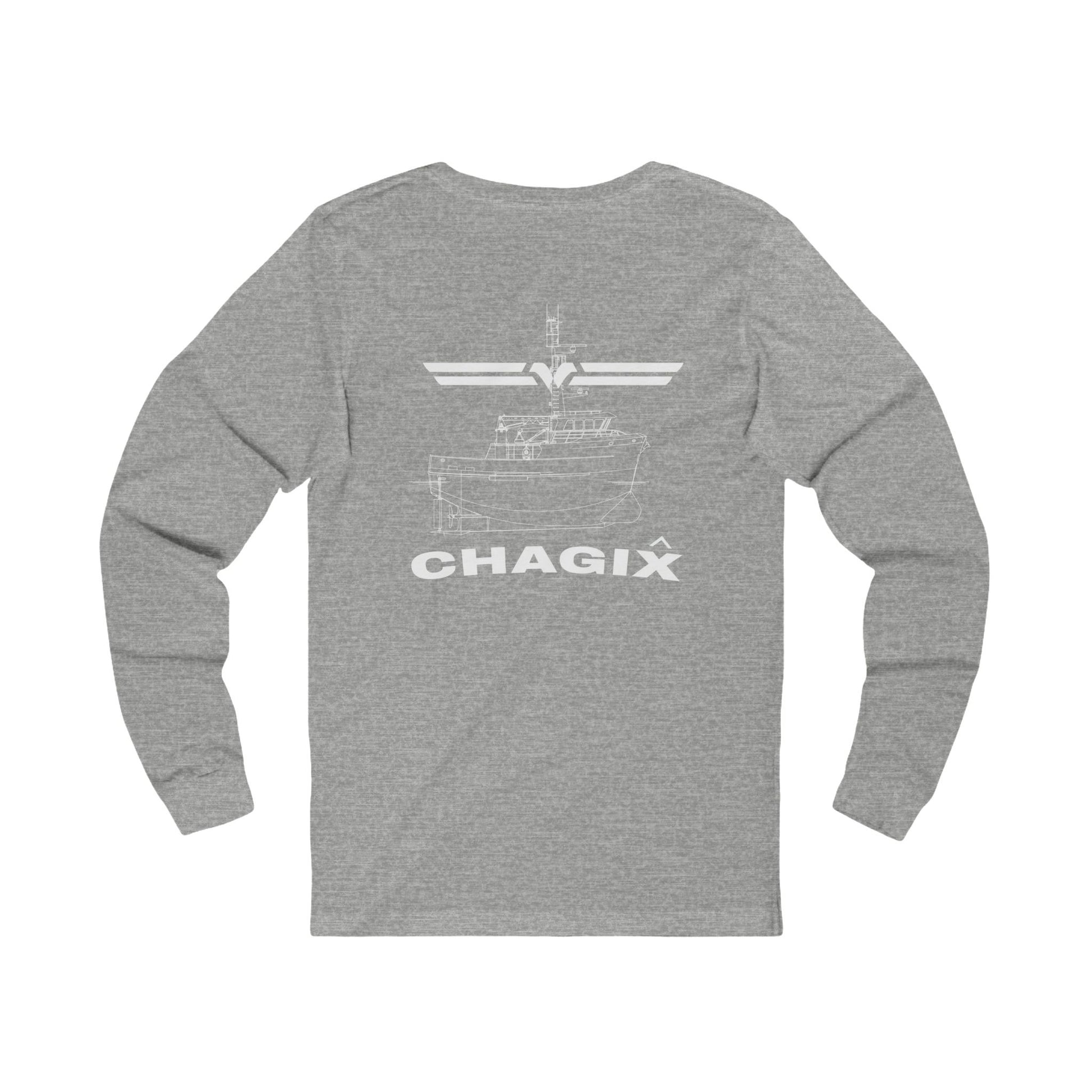 Chagix with wings front Unisex Jersey Long Sleeve Tee CBFSA