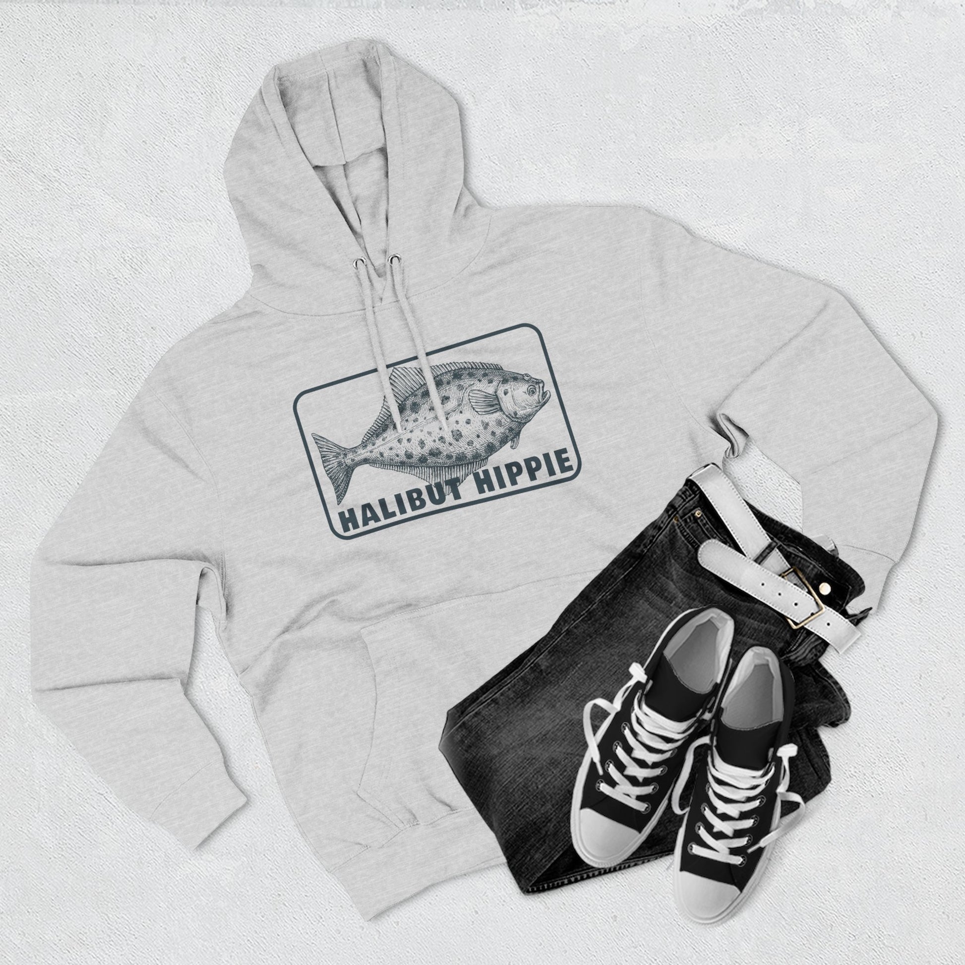 Halibut Hippie Three-Panel Fleece Hoodie CBSFA