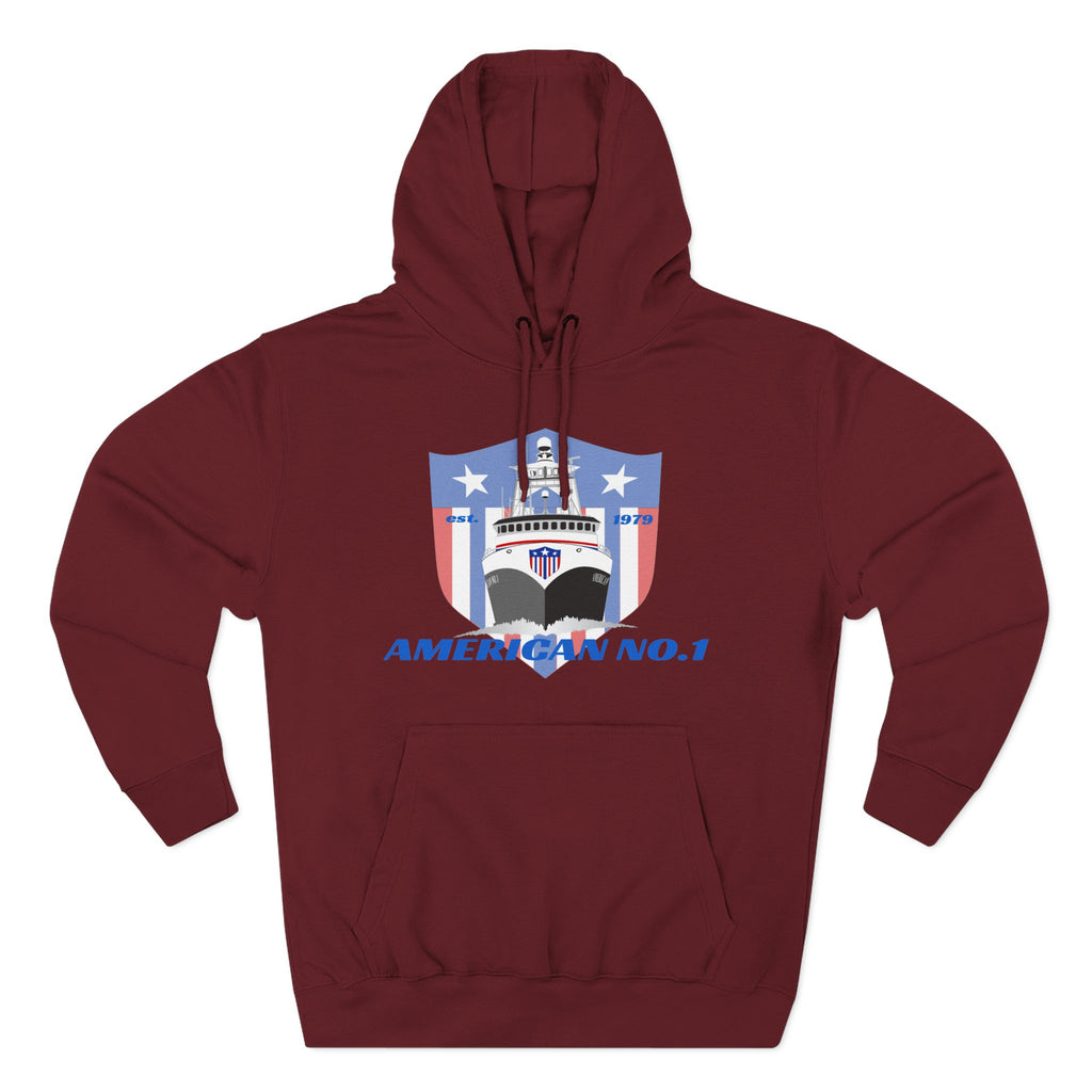 American No1 Three-Panel Fleece Hoodie