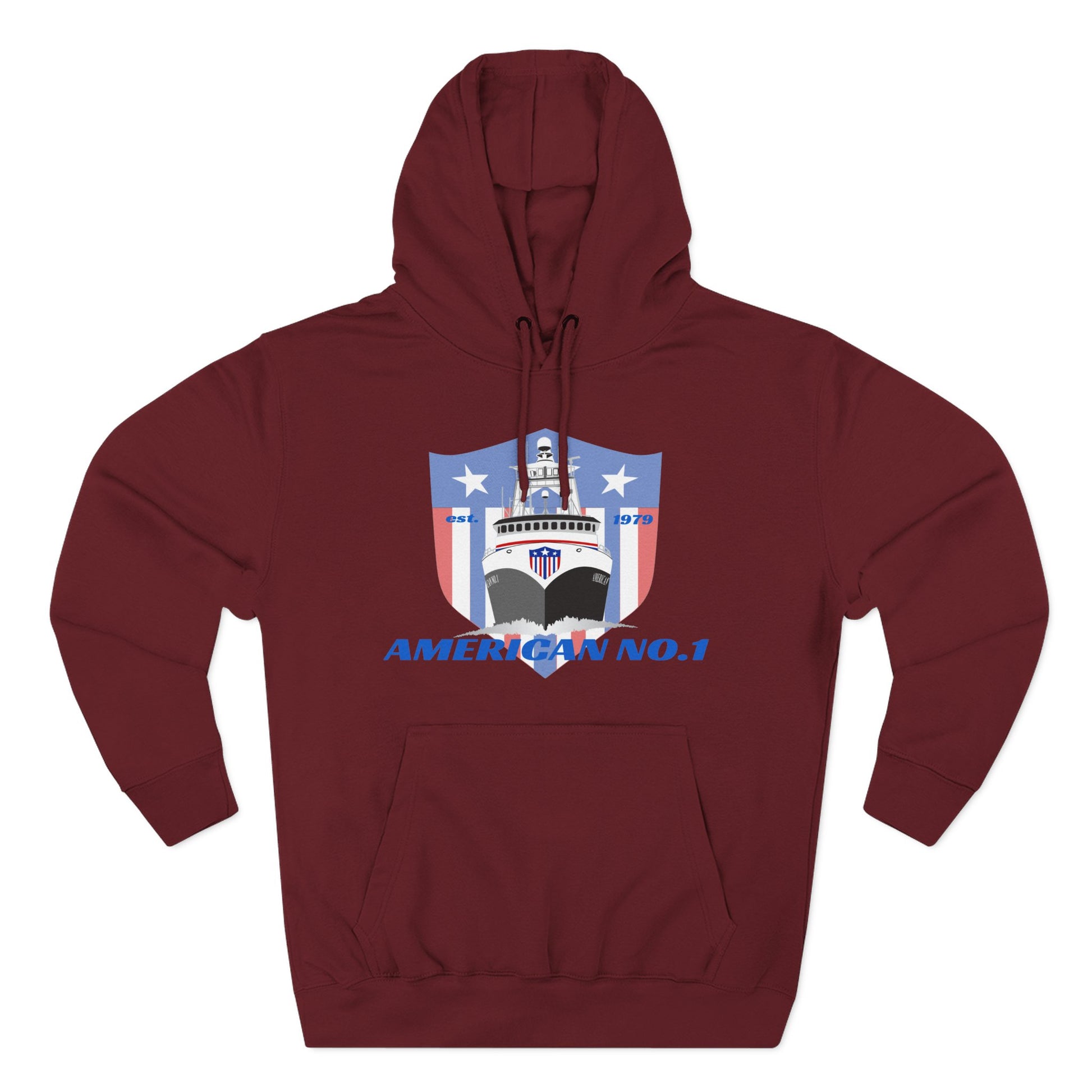 American No1 Three-Panel Fleece Hoodie