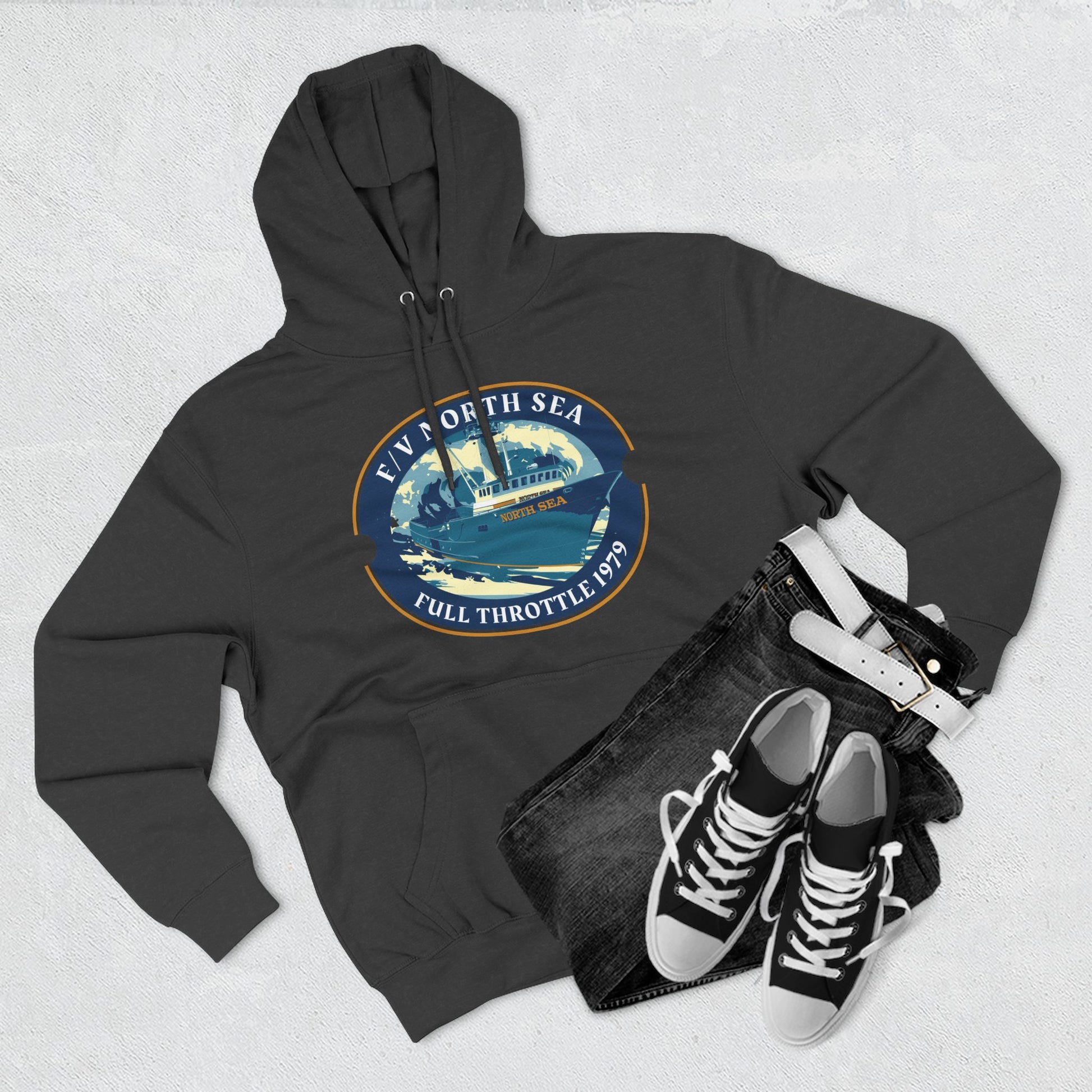 North Sea full throttle Three-Panel Fleece Hoodie
