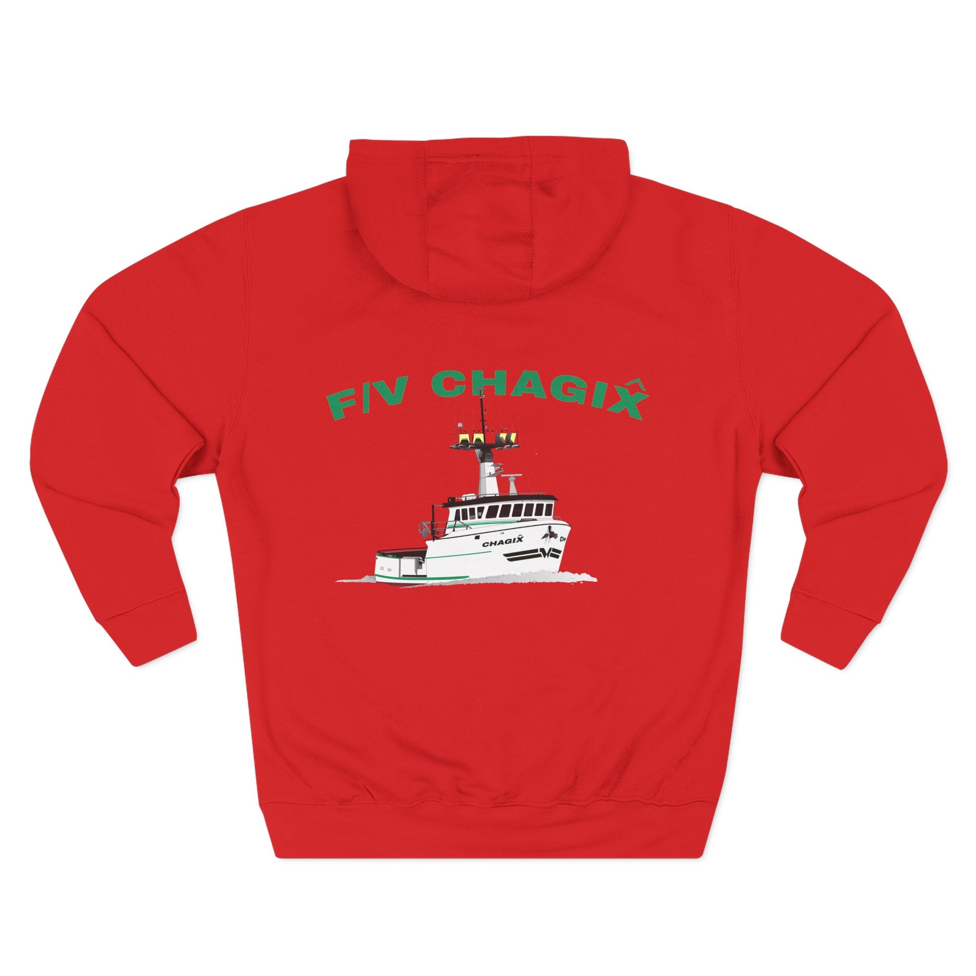 Chagix with CBSFA logo front Three-Panel Fleece Hoodie