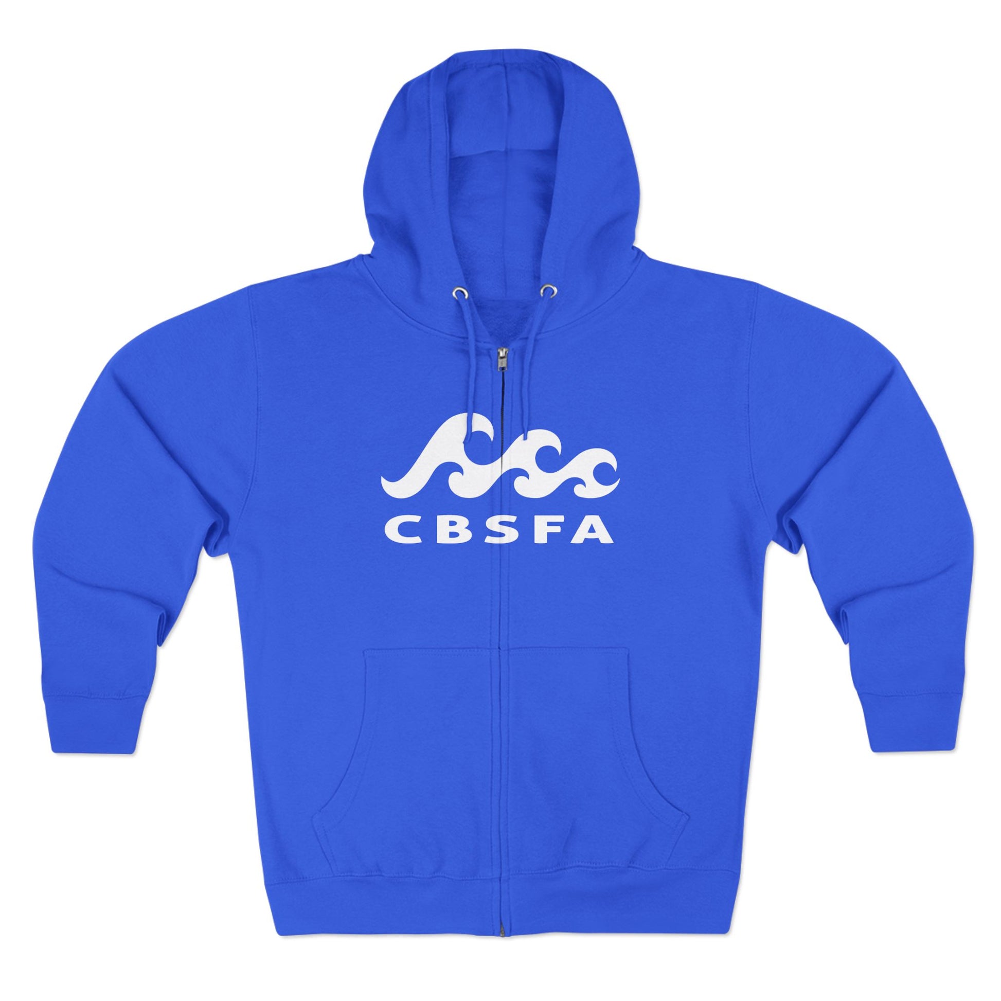 Unisex Zip Hoodie CBFSA front blueprint back