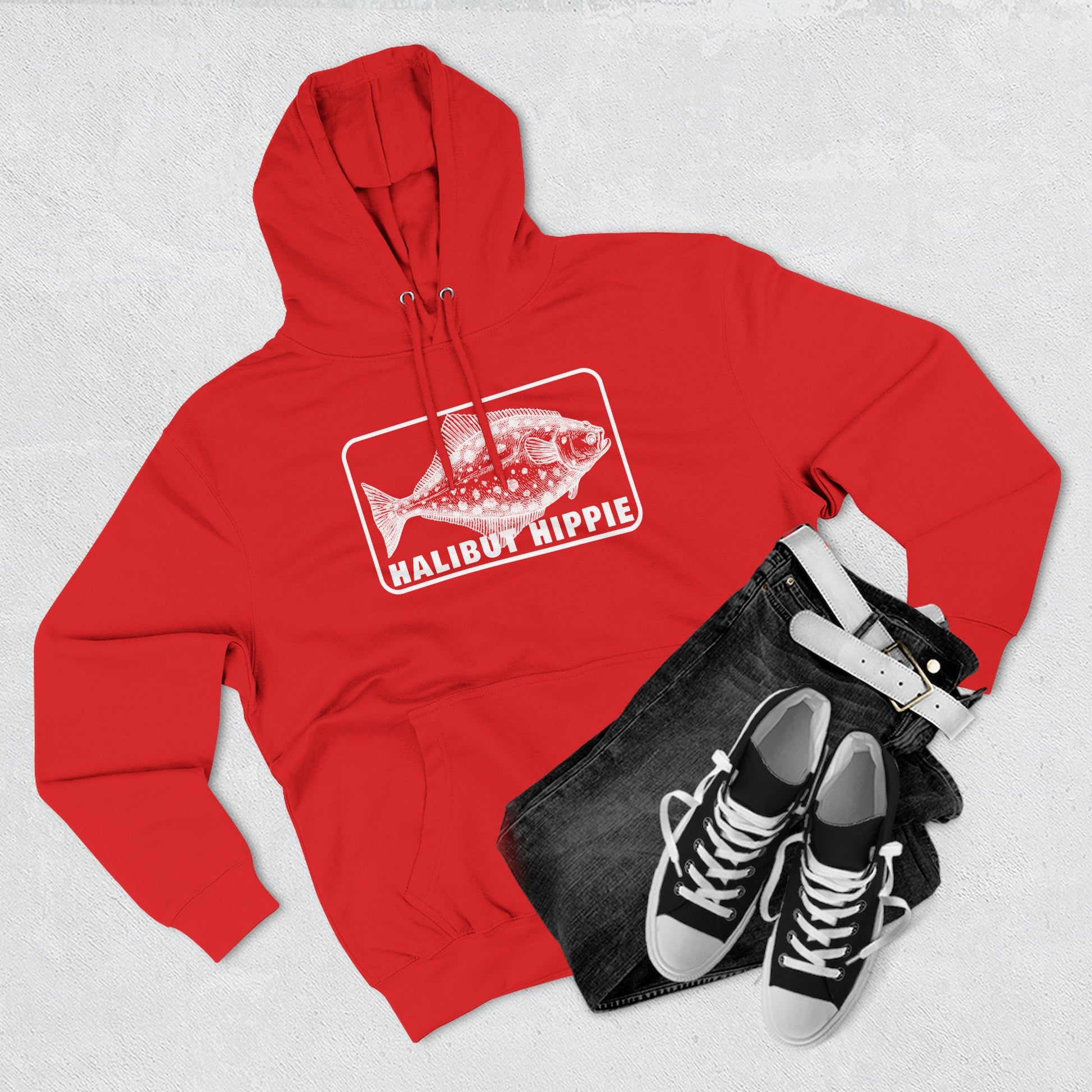 Halibut Hippie Three-Panel Fleece Hoodie CBSFA
