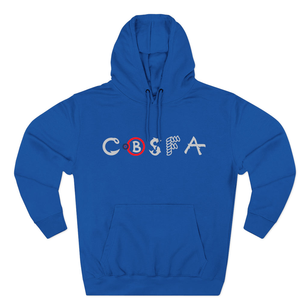 Chagix with CBSFA logo front Three-Panel Fleece Hoodie