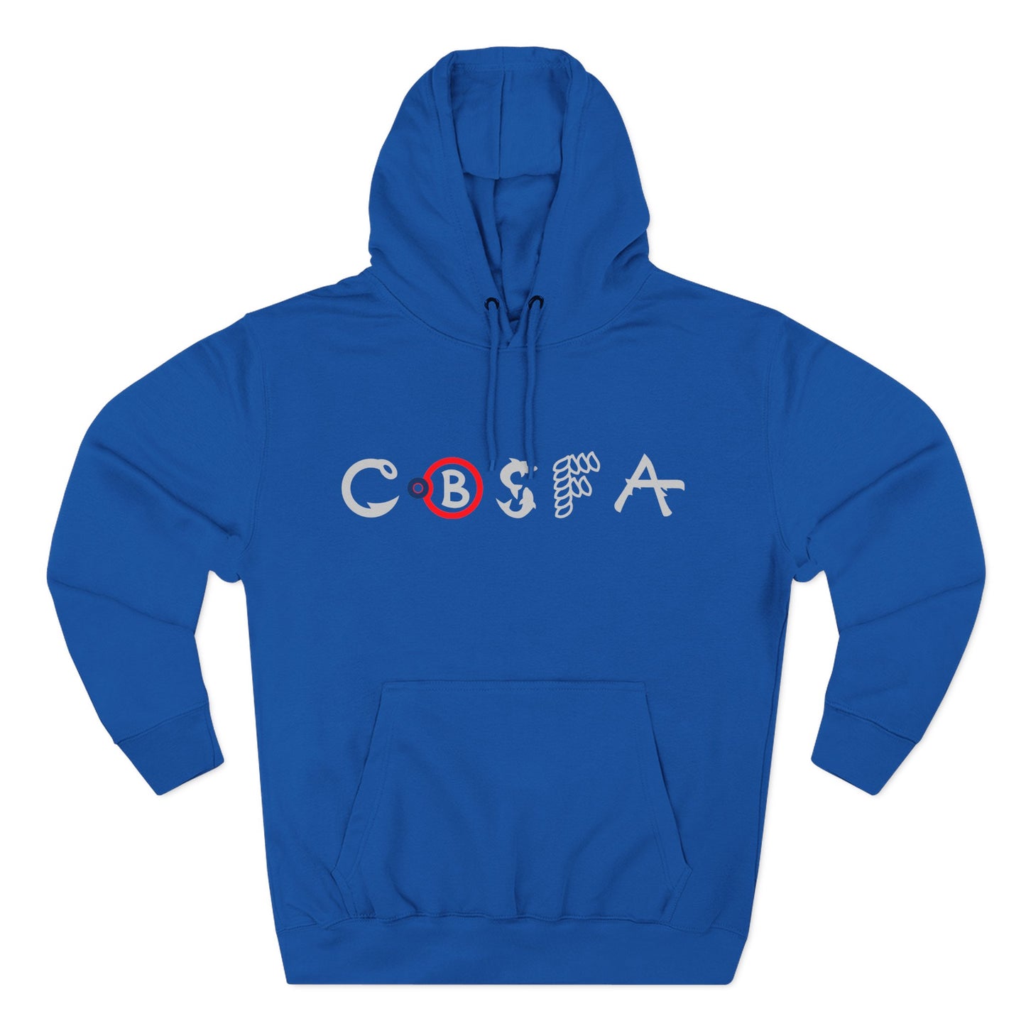 Chagix with CBSFA logo front Three-Panel Fleece Hoodie