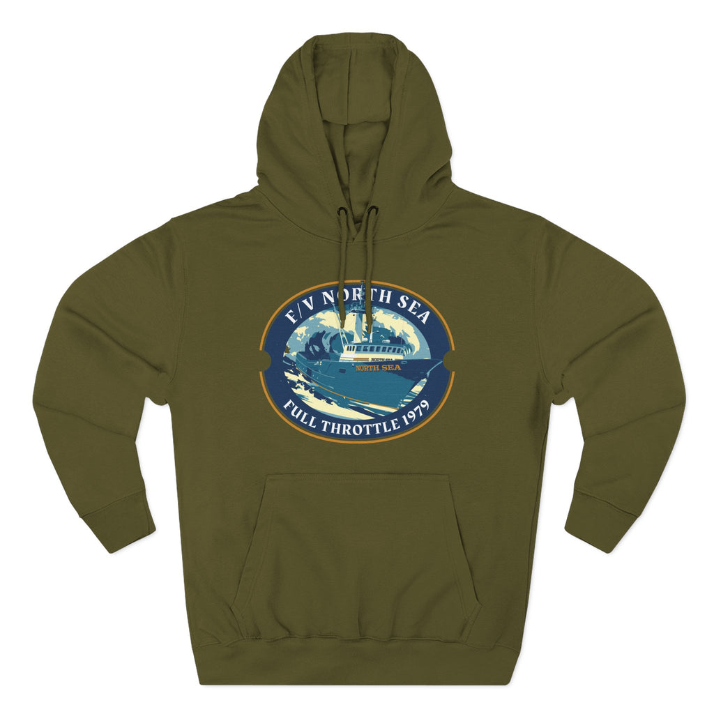 North Sea full throttle Three-Panel Fleece Hoodie