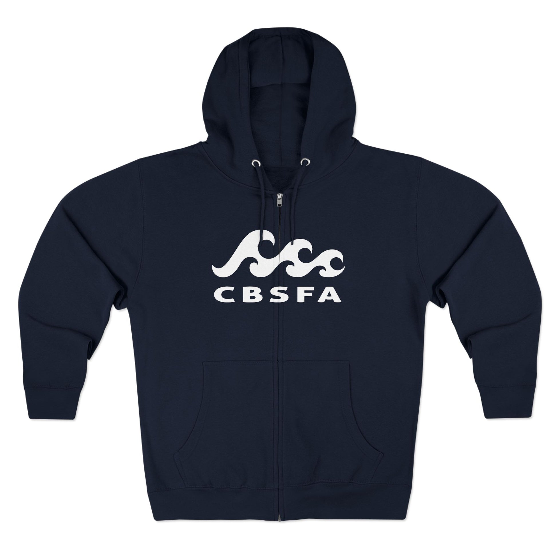 Unisex Zip Hoodie CBFSA front blueprint back