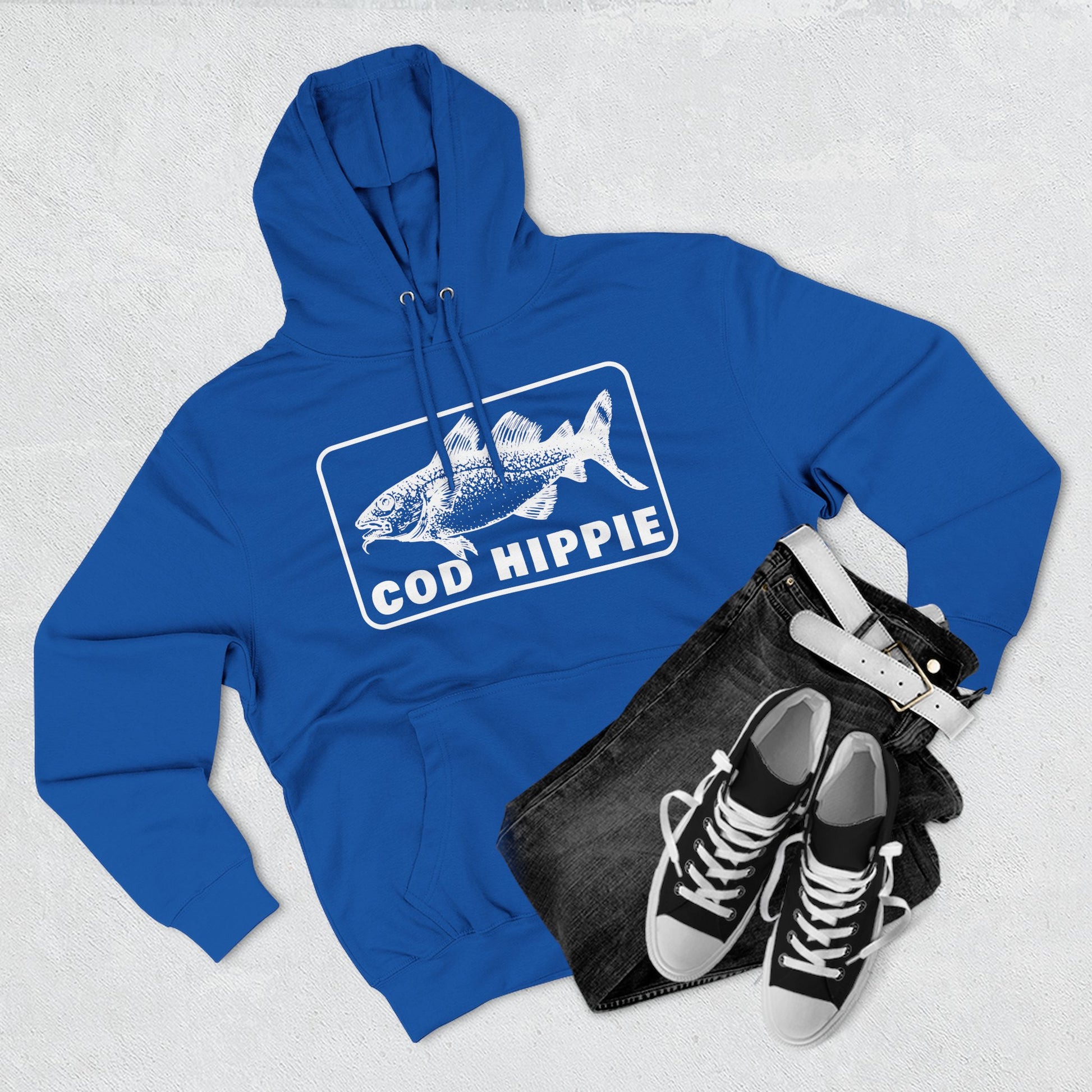 Cod Hippie Three-Panel Fleece Hoodie CBSFA