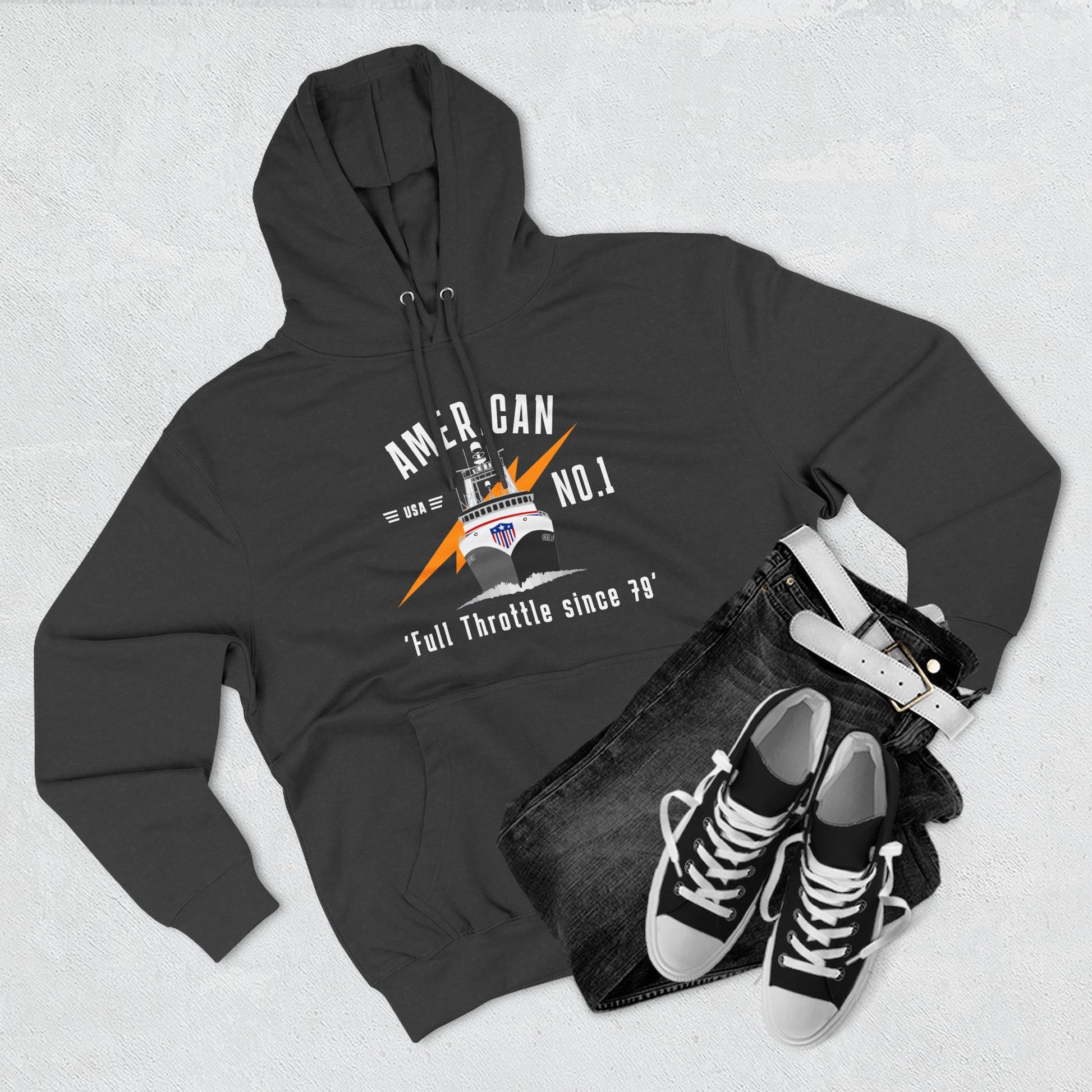 A1 Full Throttle Three-Panel Fleece Hoodie