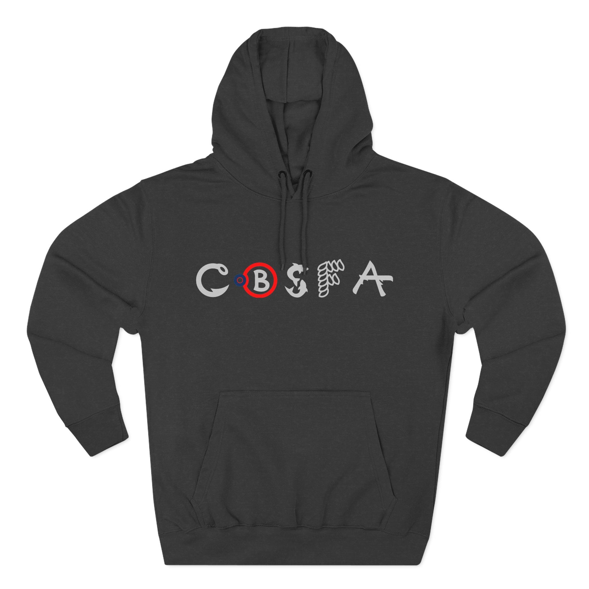 Chagix with CBSFA logo front Three-Panel Fleece Hoodie