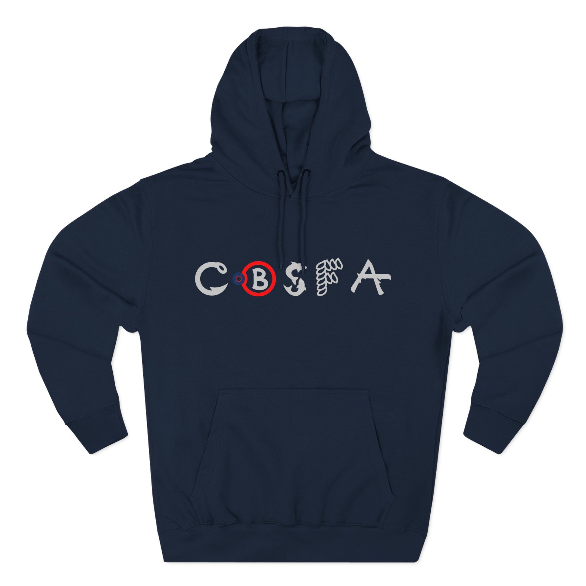 Chagix with CBSFA logo front Three-Panel Fleece Hoodie