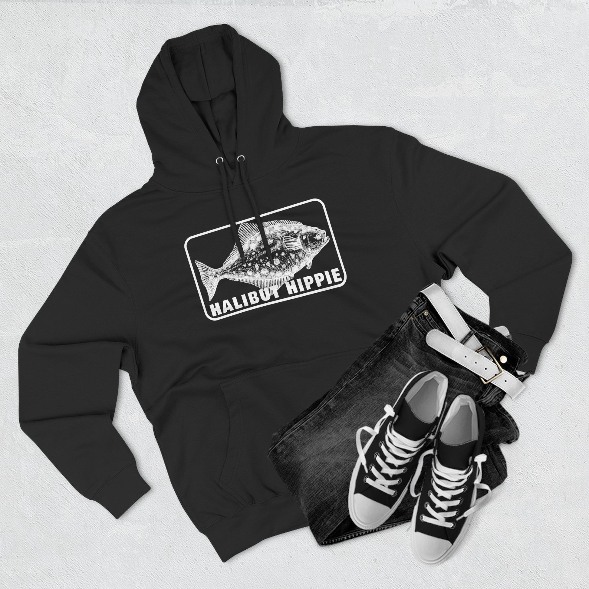 Halibut Hippie Three-Panel Fleece Hoodie CBSFA