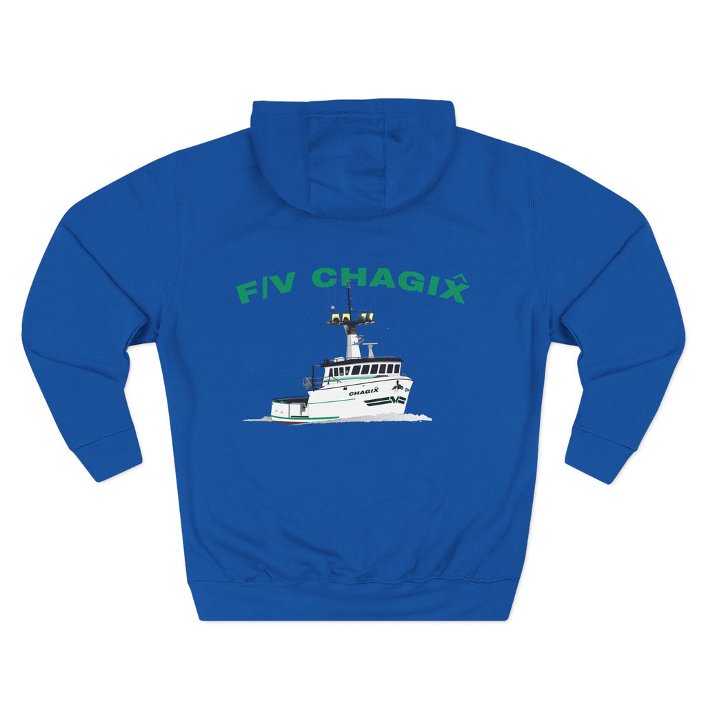 Chagix with CBSFA logo front Three-Panel Fleece Hoodie