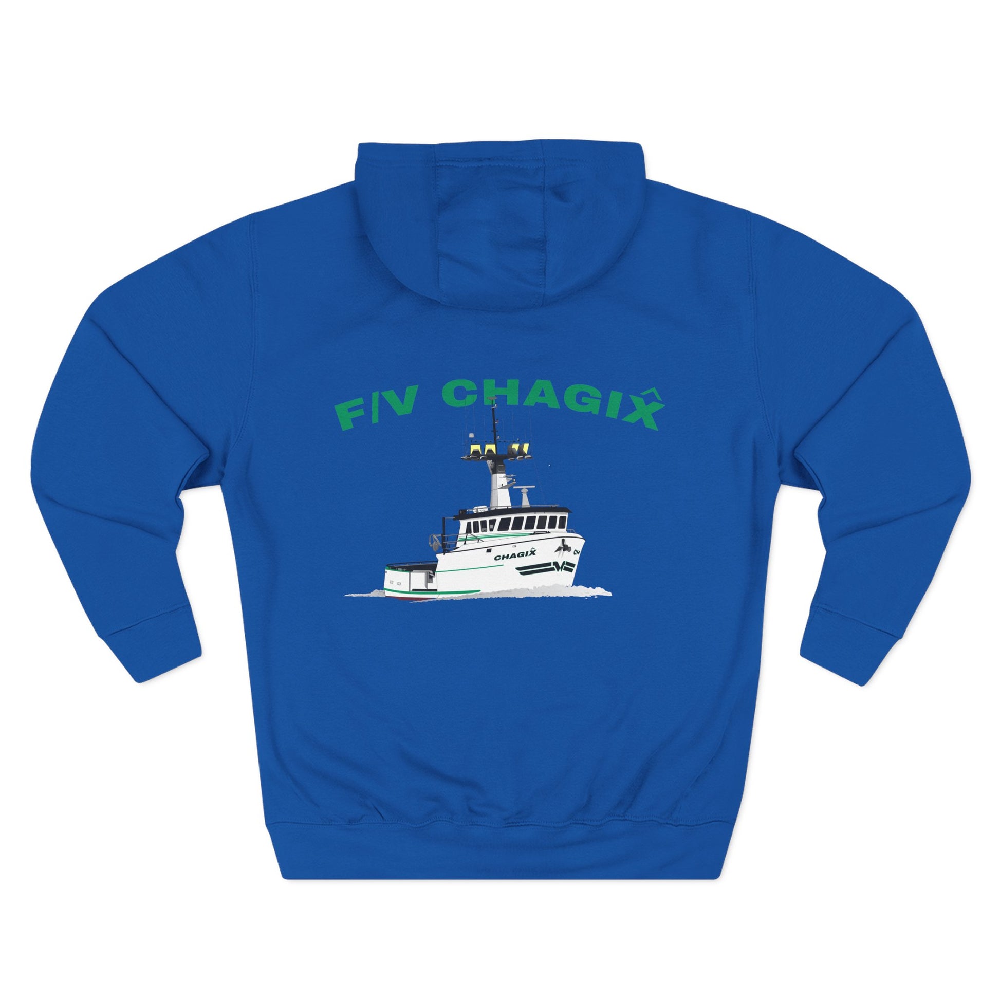 Chagix with CBSFA logo front Three-Panel Fleece Hoodie