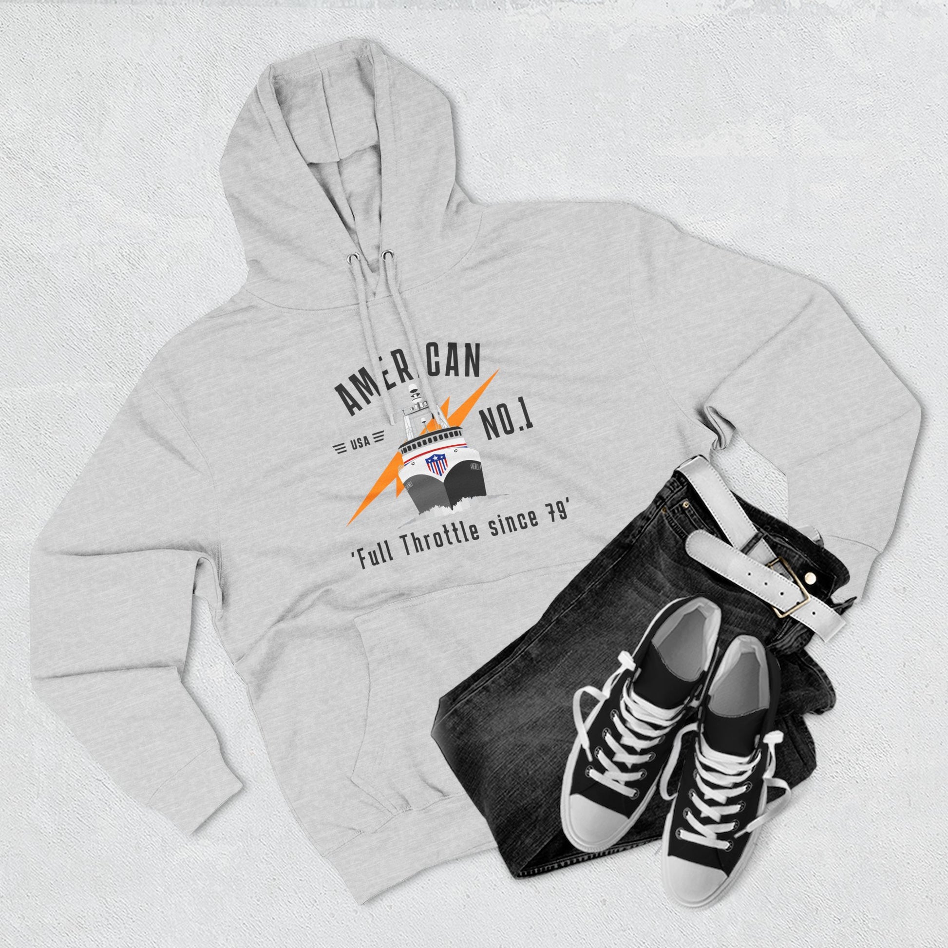 A1 Full Throttle Three-Panel Fleece Hoodie