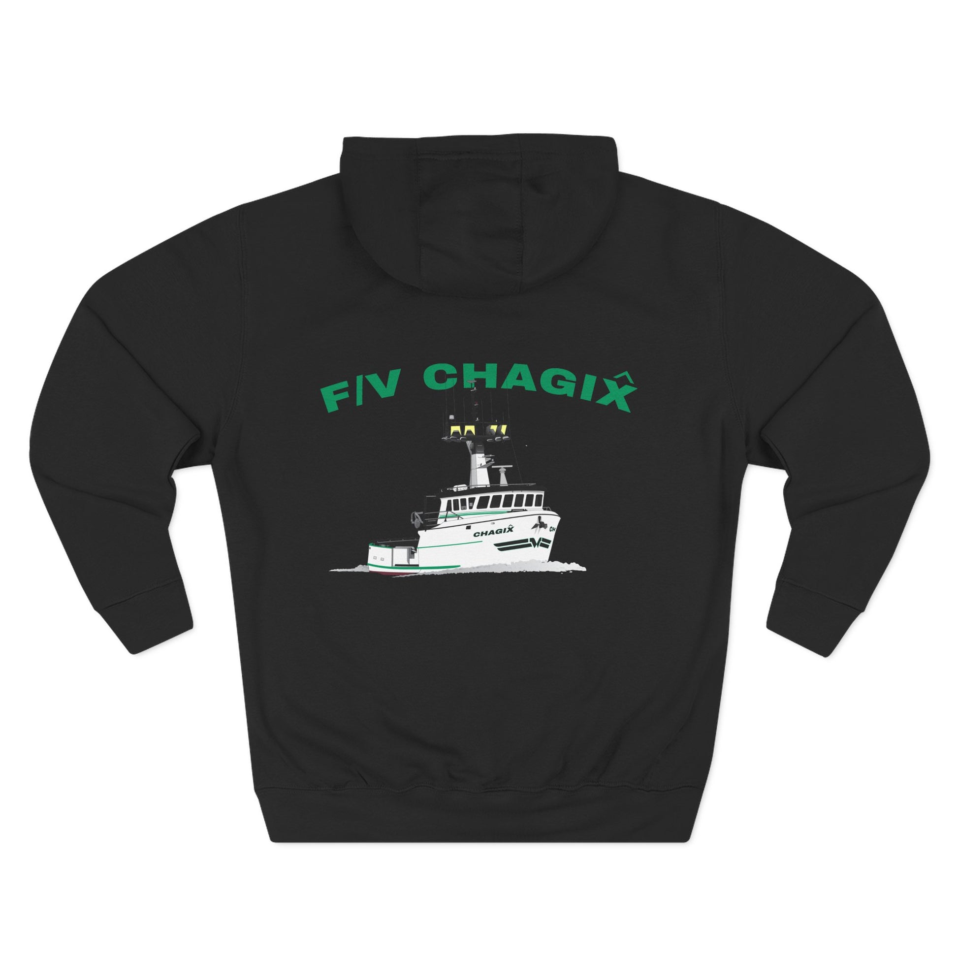 Chagix with CBSFA logo front Three-Panel Fleece Hoodie
