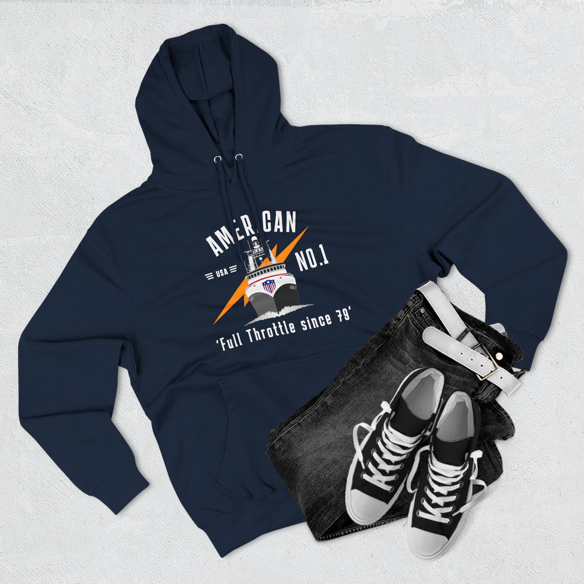 A1 Full Throttle Three-Panel Fleece Hoodie